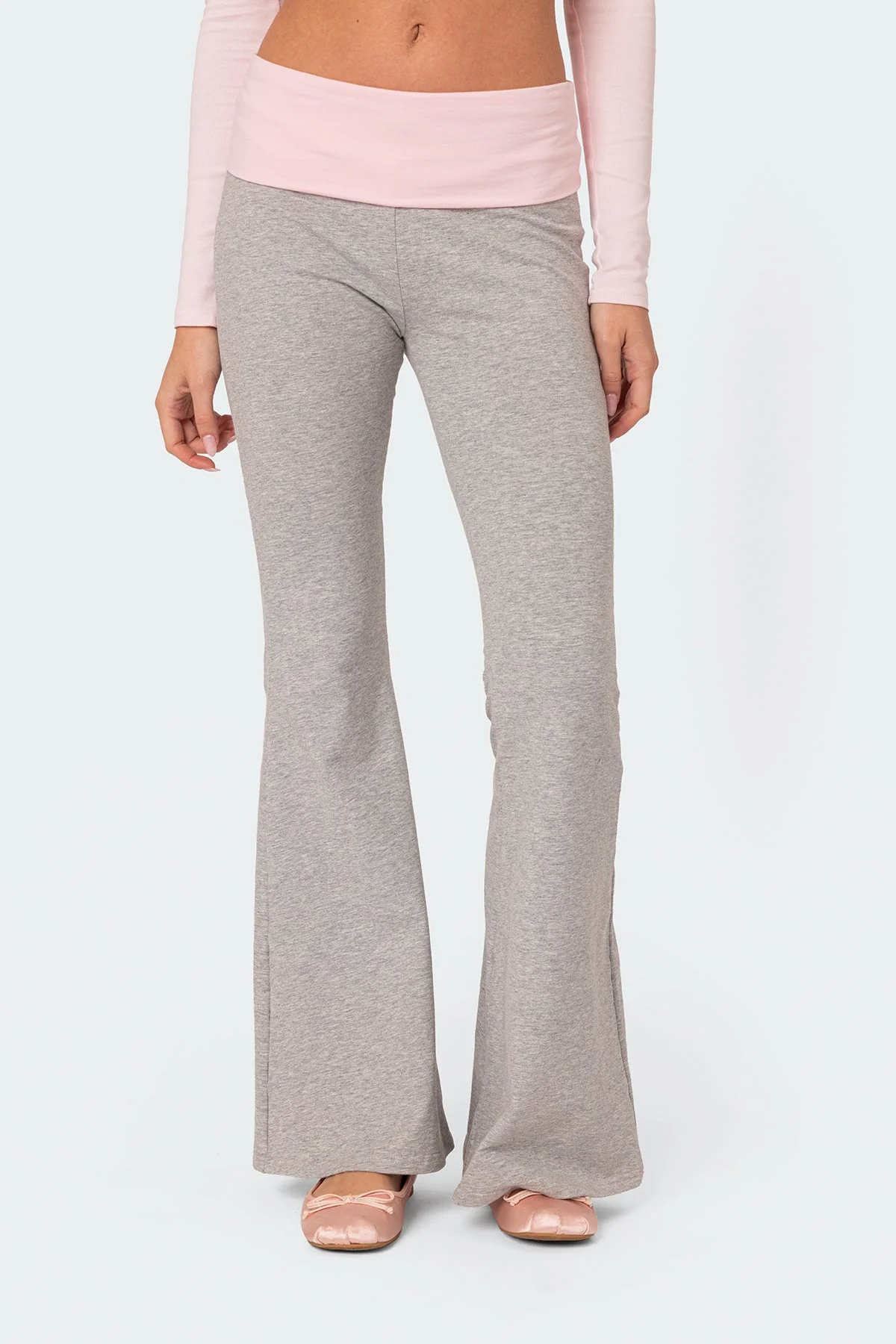 Molly Contrast Flared Leggings - Image 2