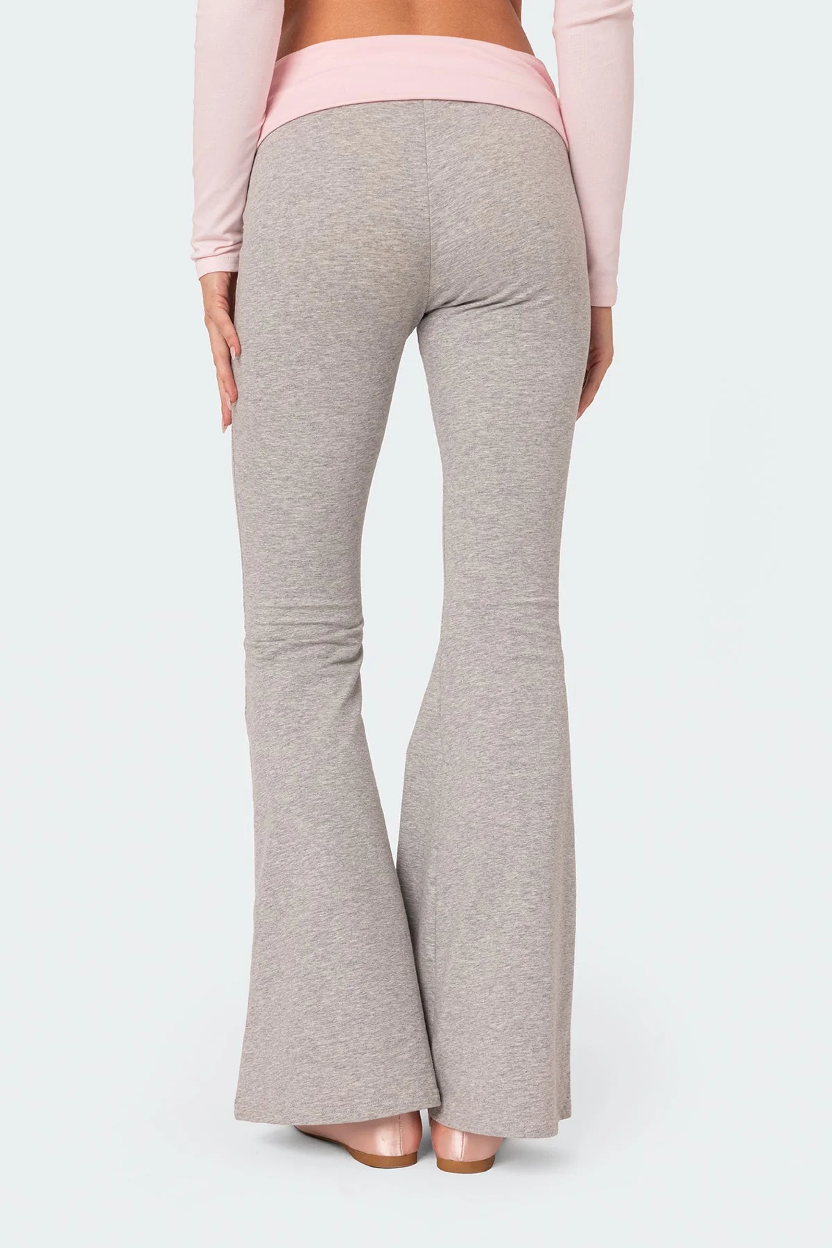 Molly Contrast Flared Leggings - Image 4