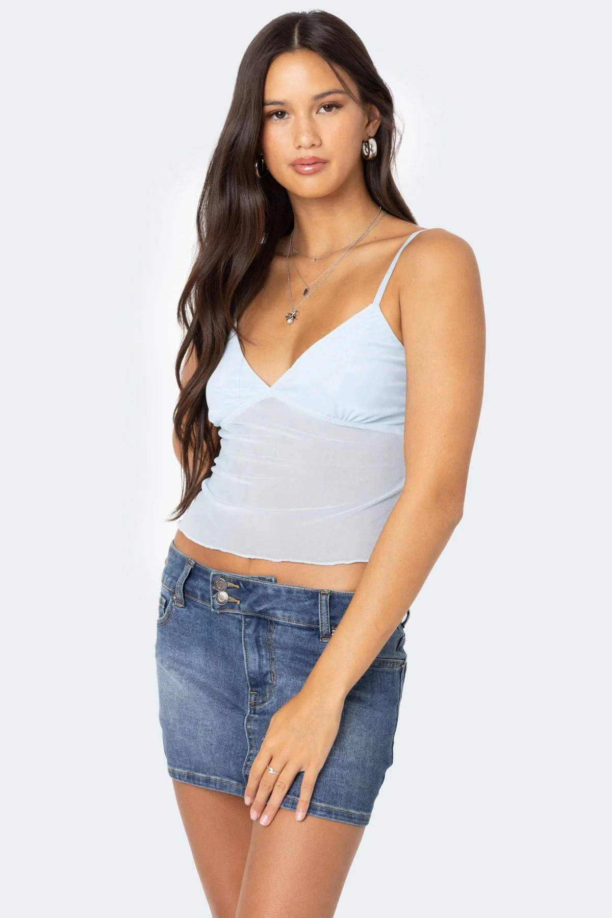 Serafina Sheer Mesh Tank Top - Image 3
