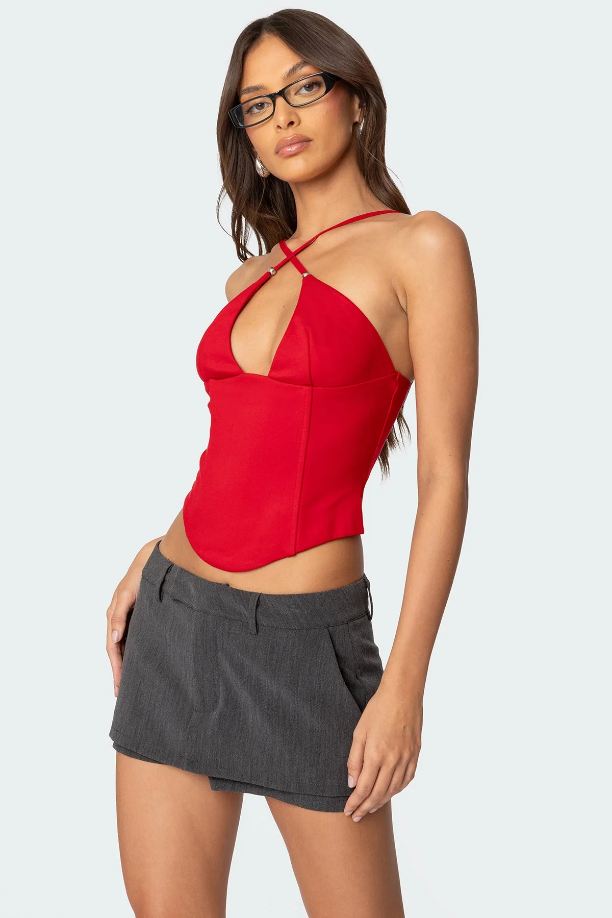 Lou Crossover Beaded Corset - Image 3