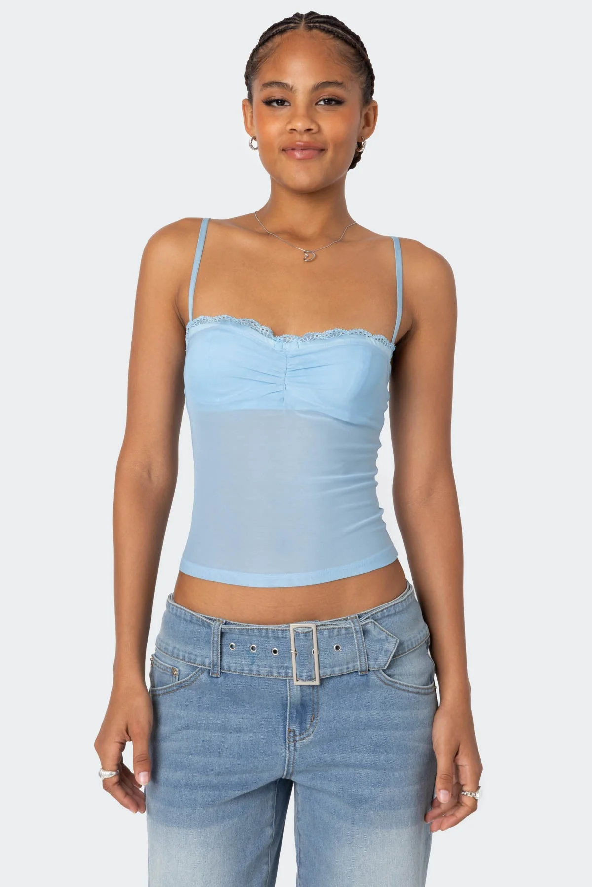 Elina Sheer Mesh Bra Top