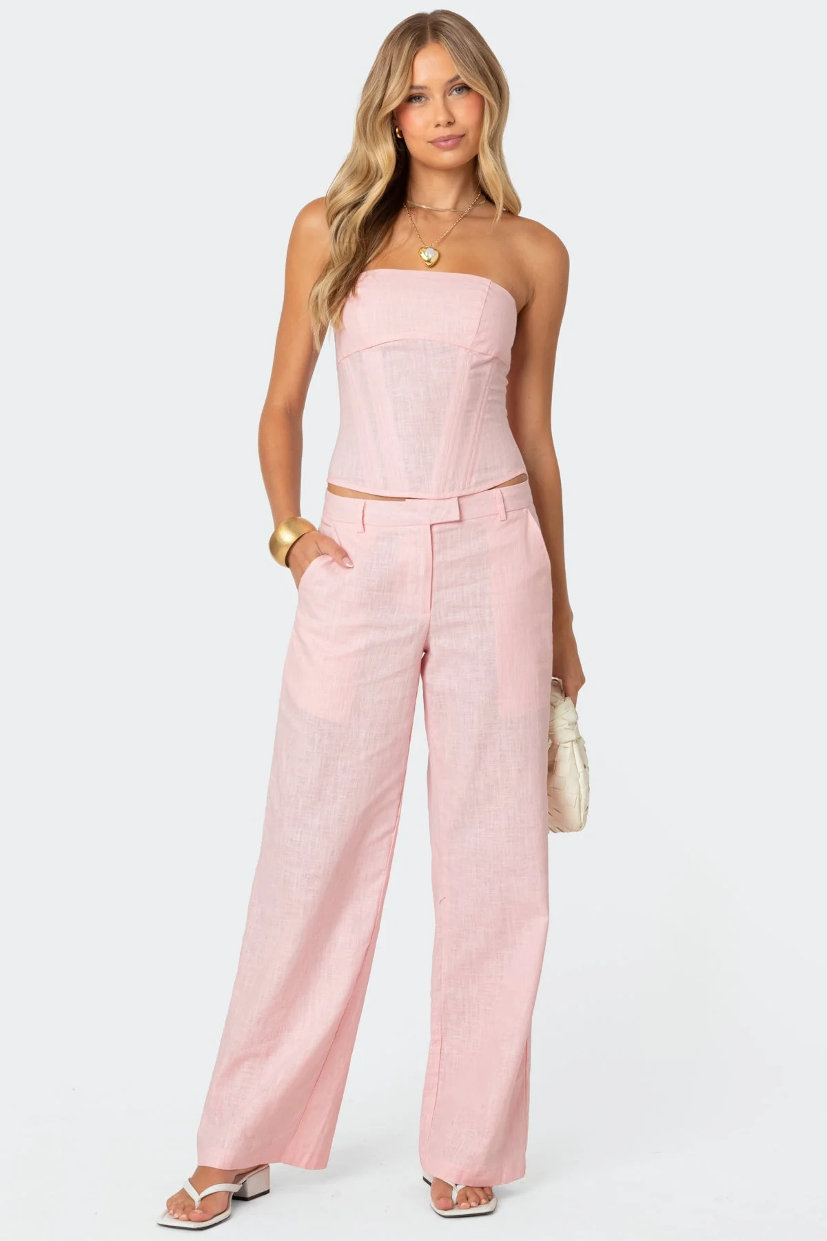 Arya Linen Look Corset - Image 2