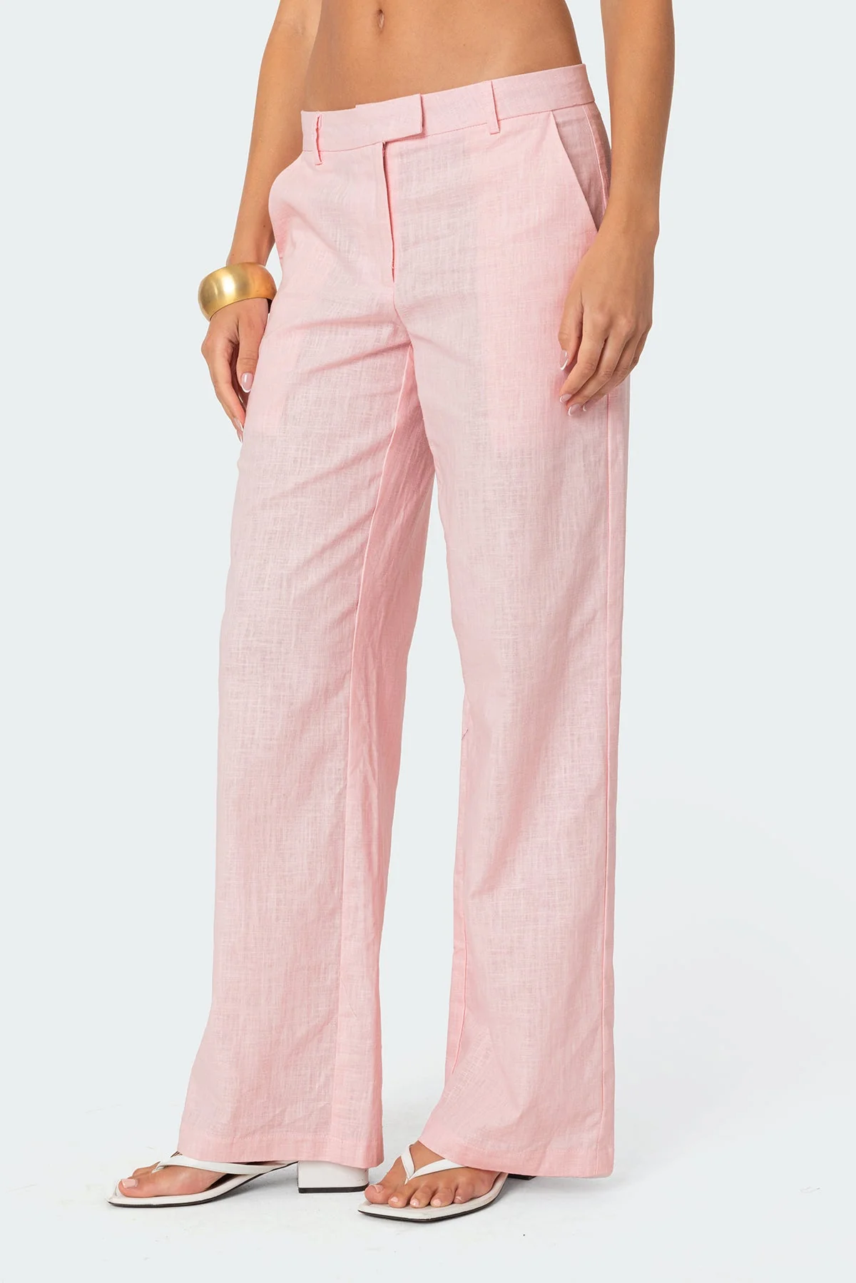 Arya Linen Look Trousers - Image 2