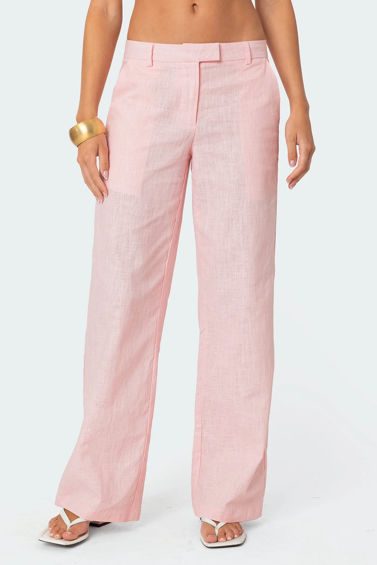 Arya Linen Look Trousers - Image 3