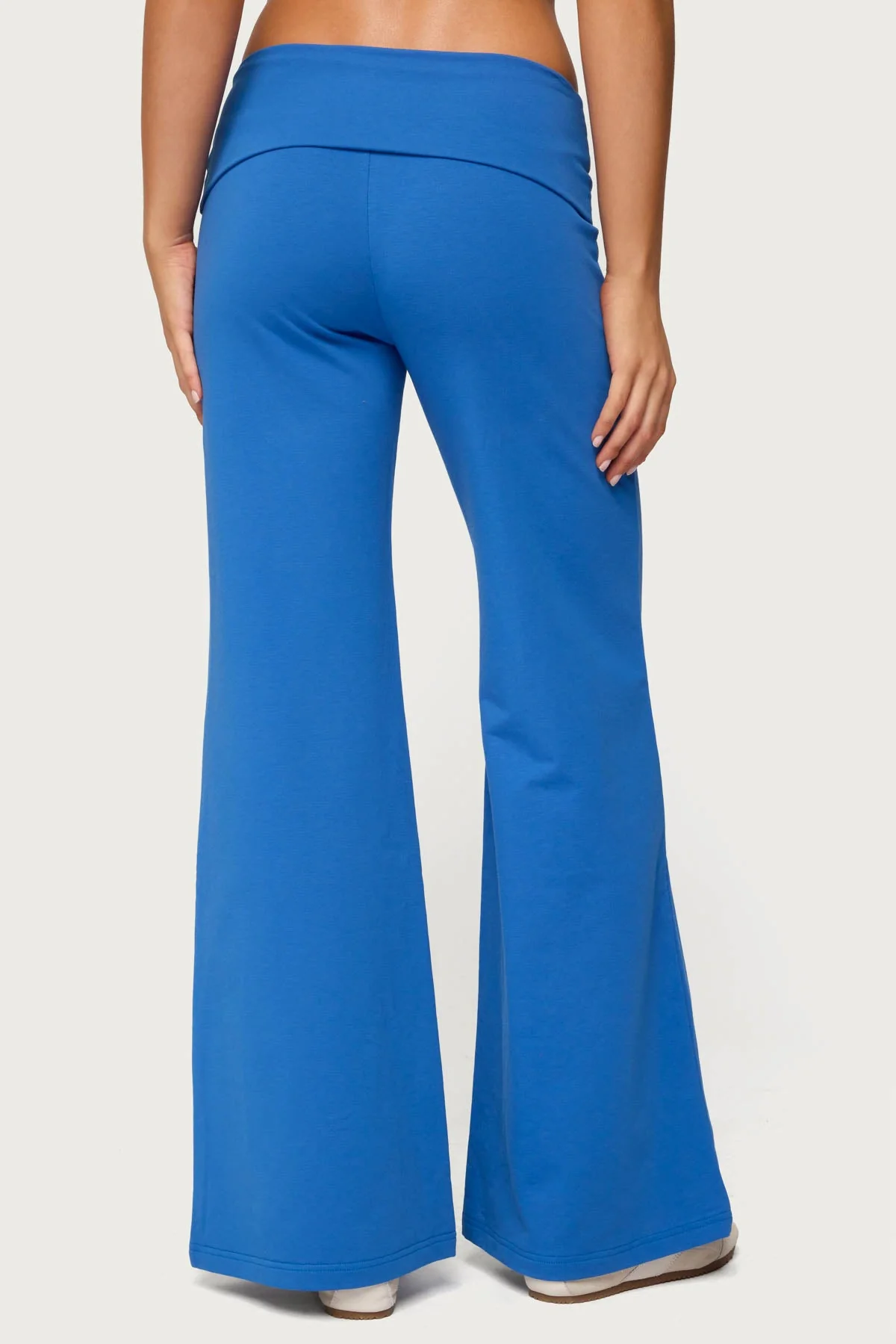Wide Leg Foldover Trousers - Image 4