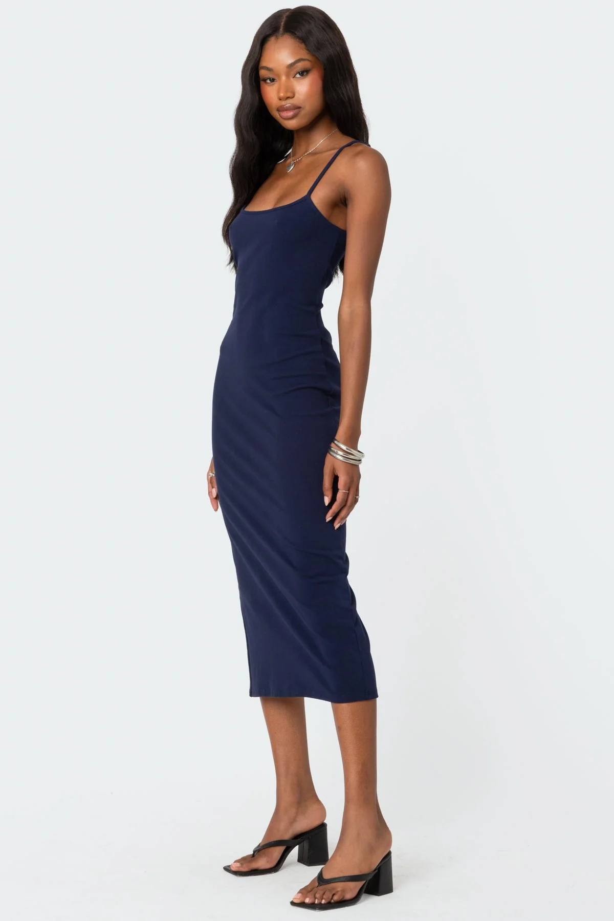 Air Back Slitted Midi Dress - Image 3