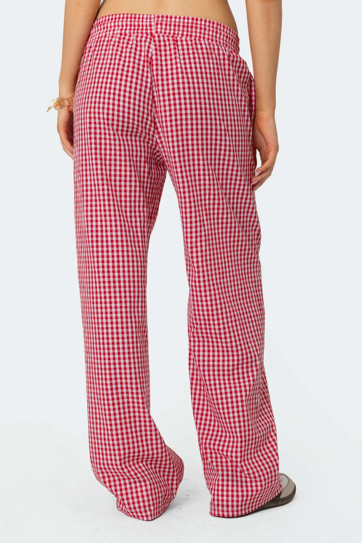 Taya Gingham Trousers - Image 5