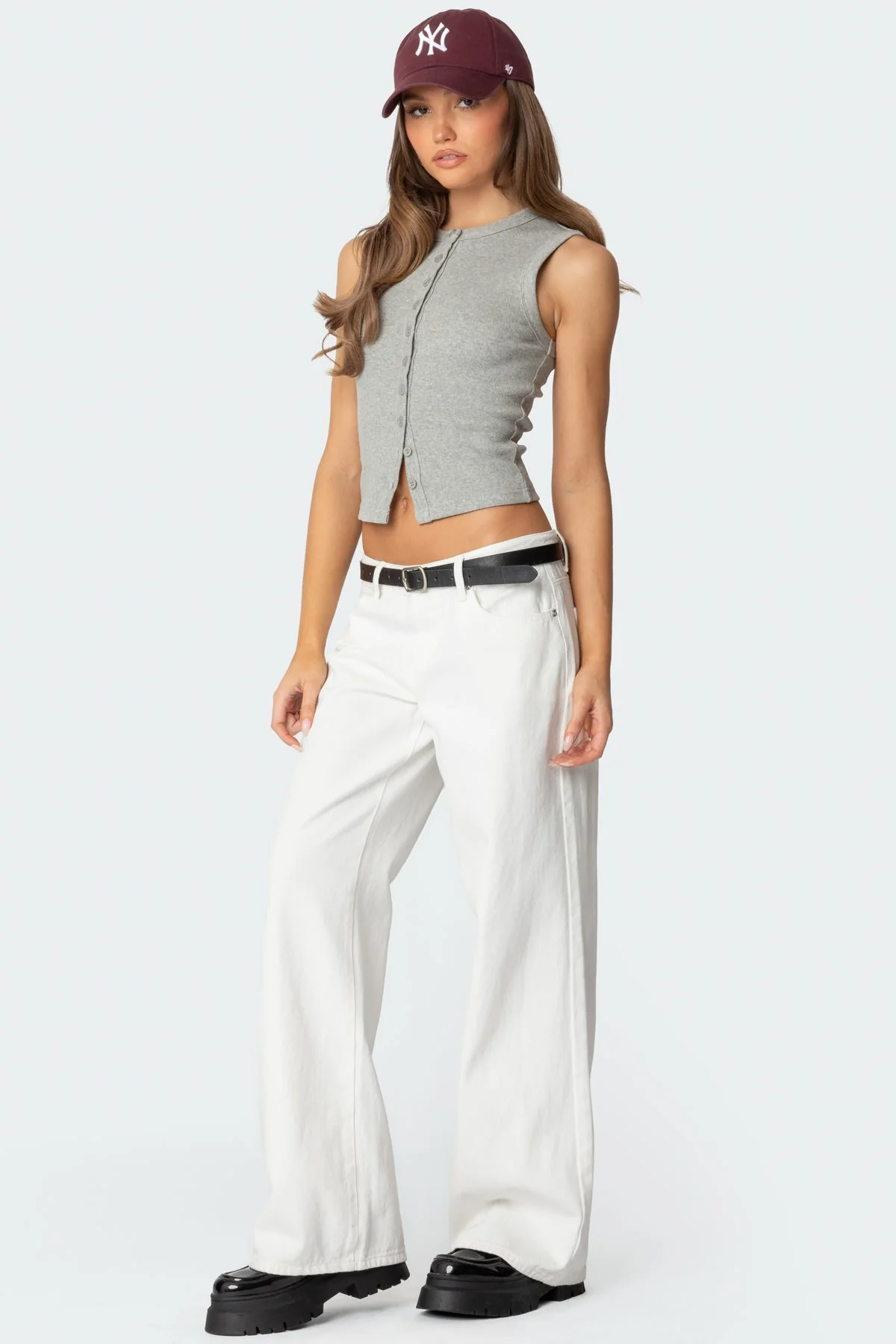 Basel Button Up Tank Top - Image 3
