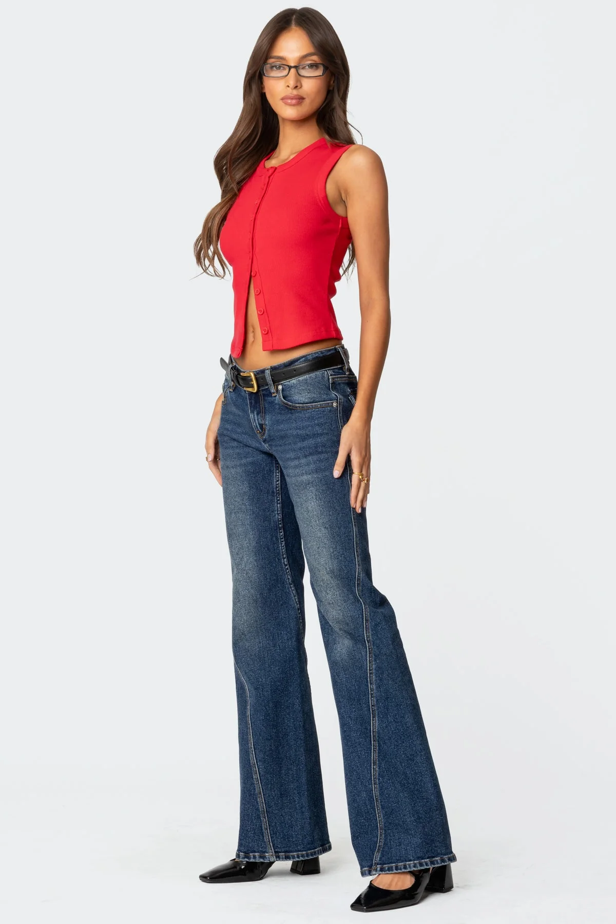 Basel Button Up Tank Top - Image 4