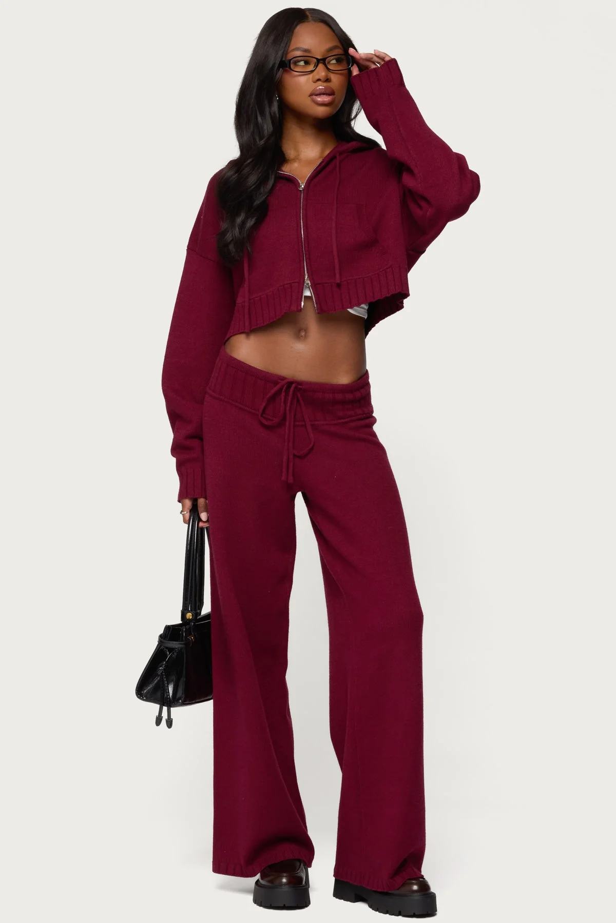 Russell Knit Hooded Cardigan - Image 2