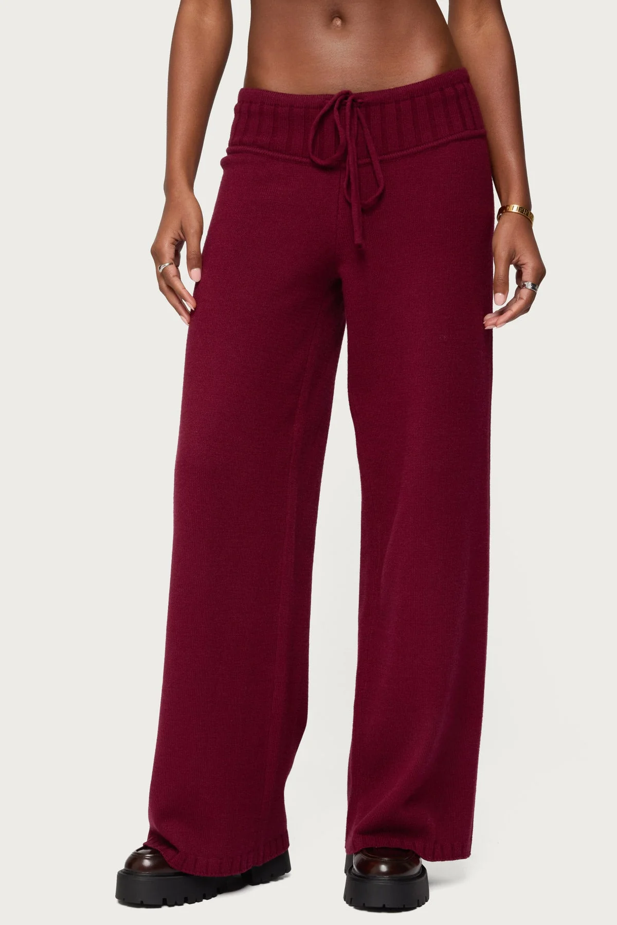 Russell Straight Leg Knit Trousers - Image 2