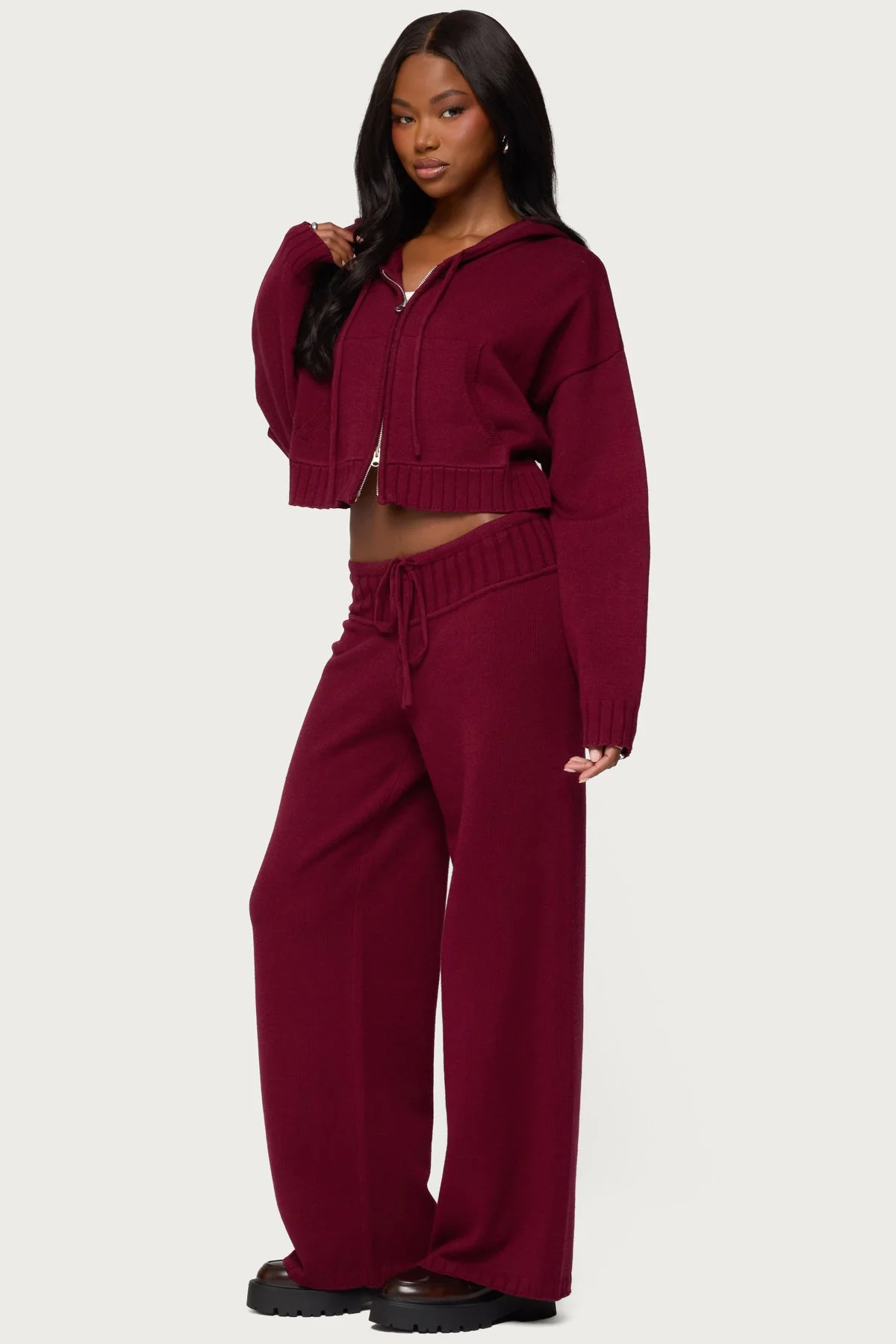 Russell Straight Leg Knit Trousers - Image 3