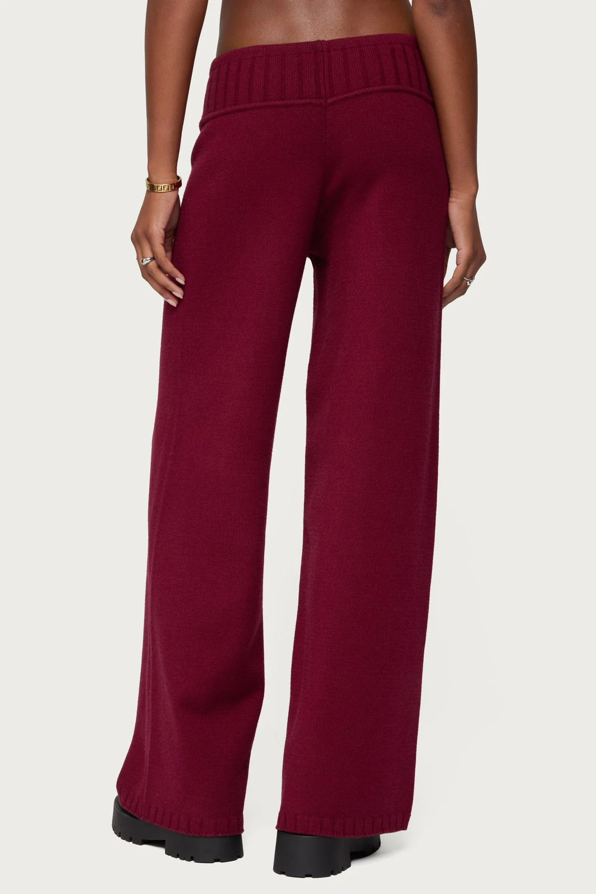Russell Straight Leg Knit Trousers - Image 5