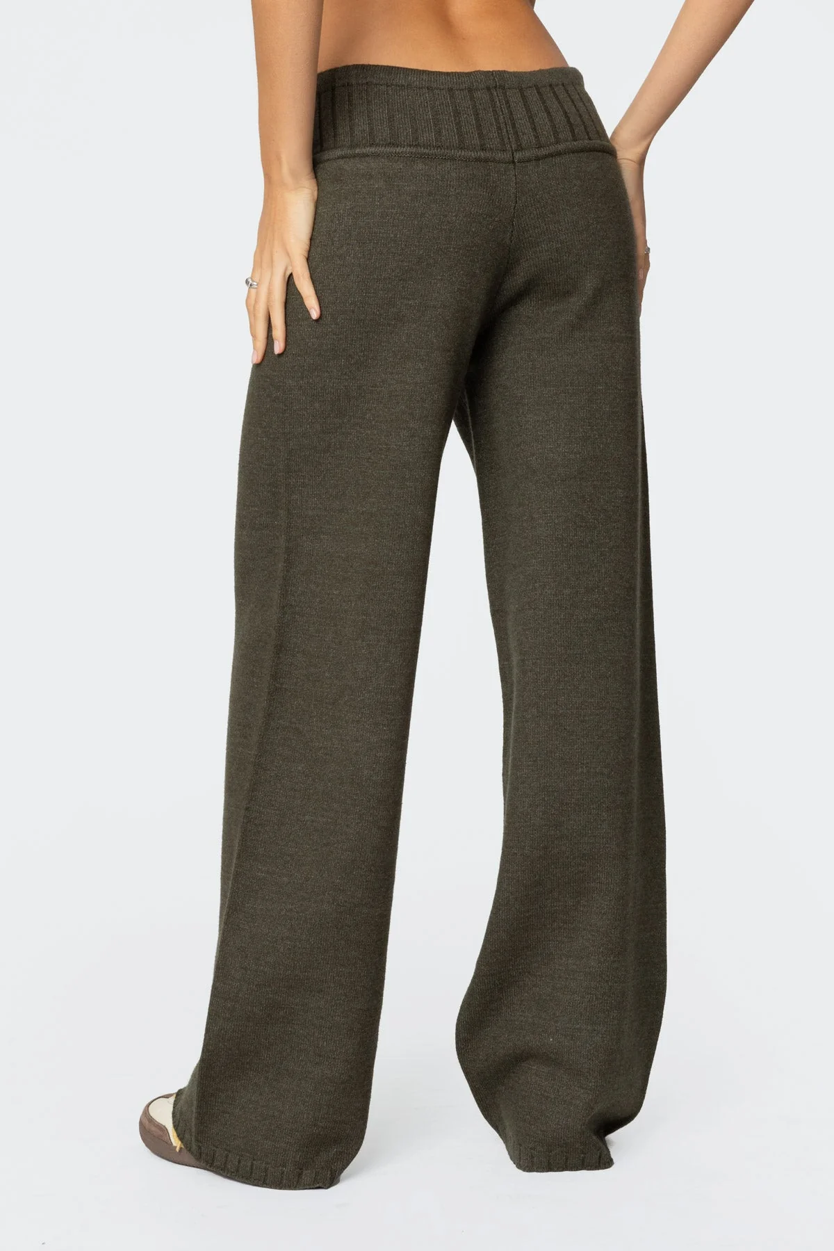 Russell Straight Leg Knit Trousers - Image 4