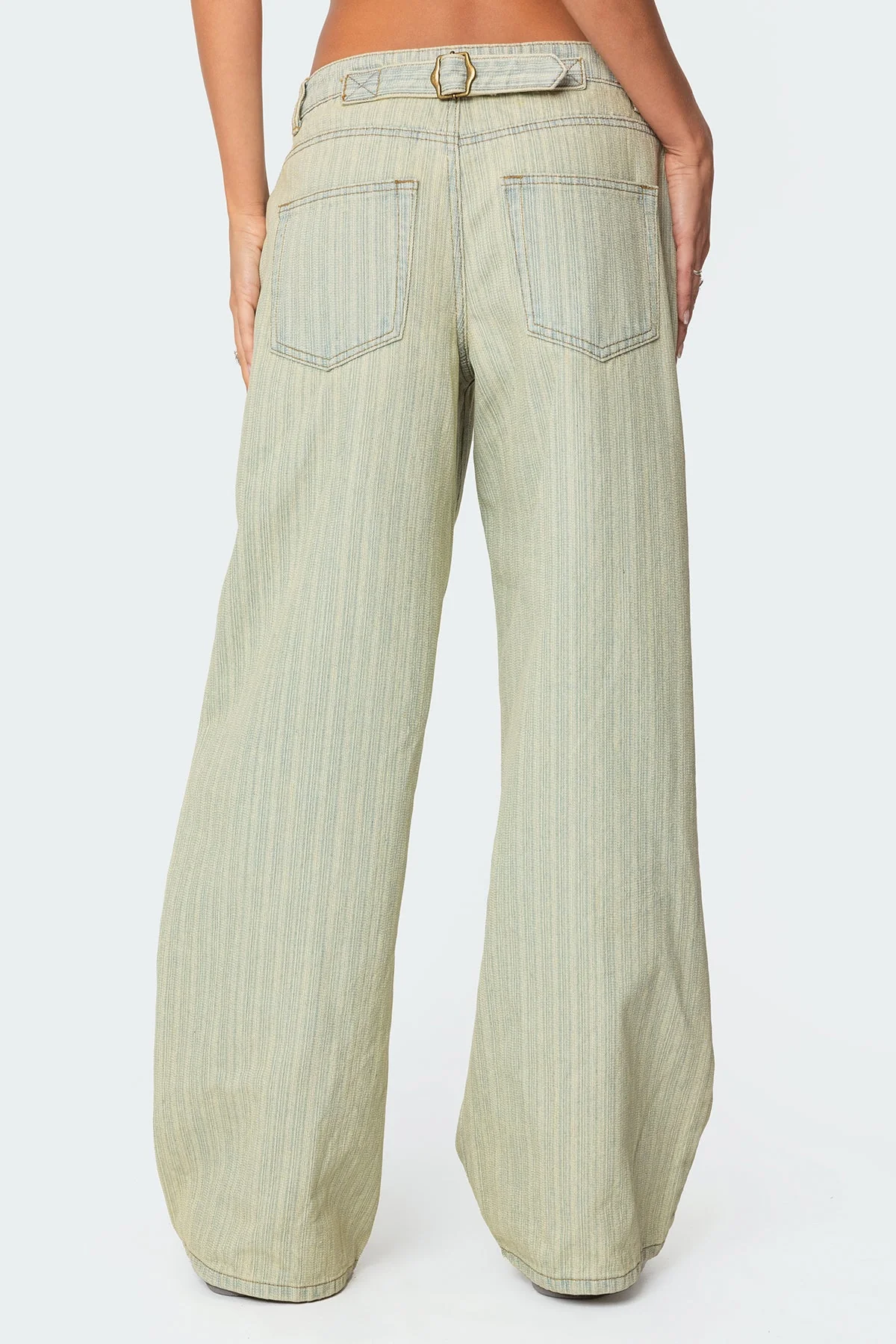 Lannah Textured Low Rise Baggy Jeans - Image 4