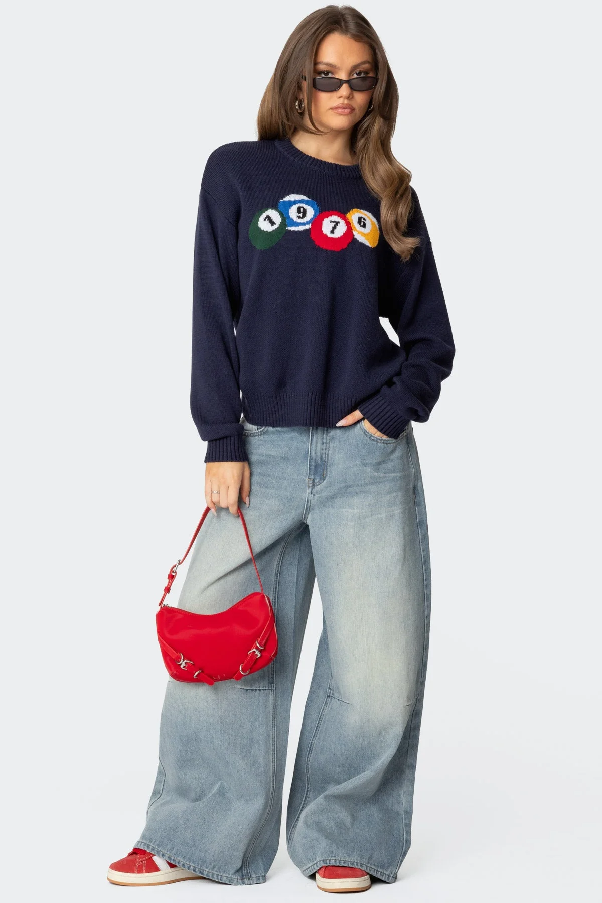 Skater Girl Washed Low Rise Baggy Jeans