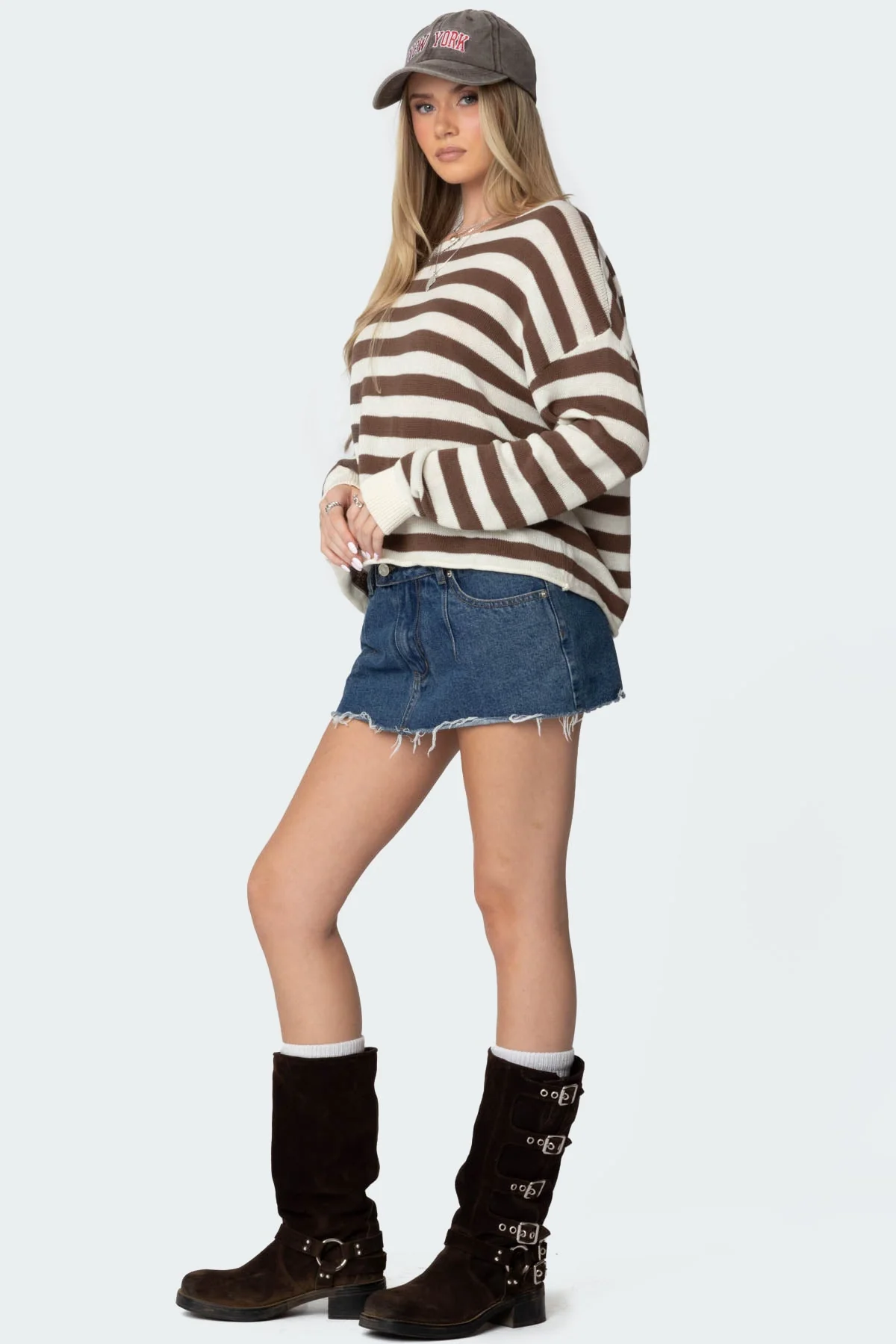 Anney Oversized Striped Sweater - Image 5