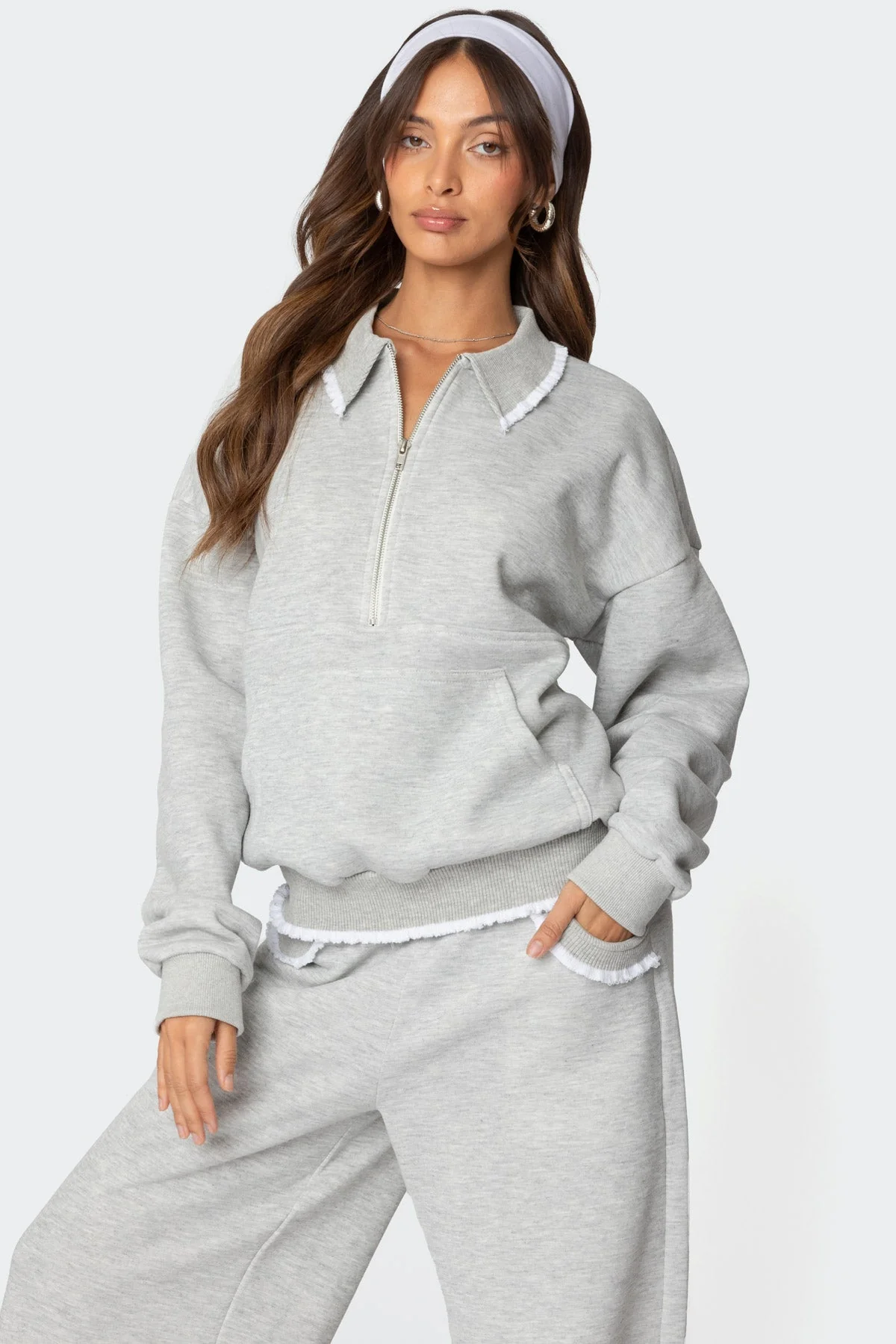 Ashtin Ruffle Trim Sweatshirt - Image 3
