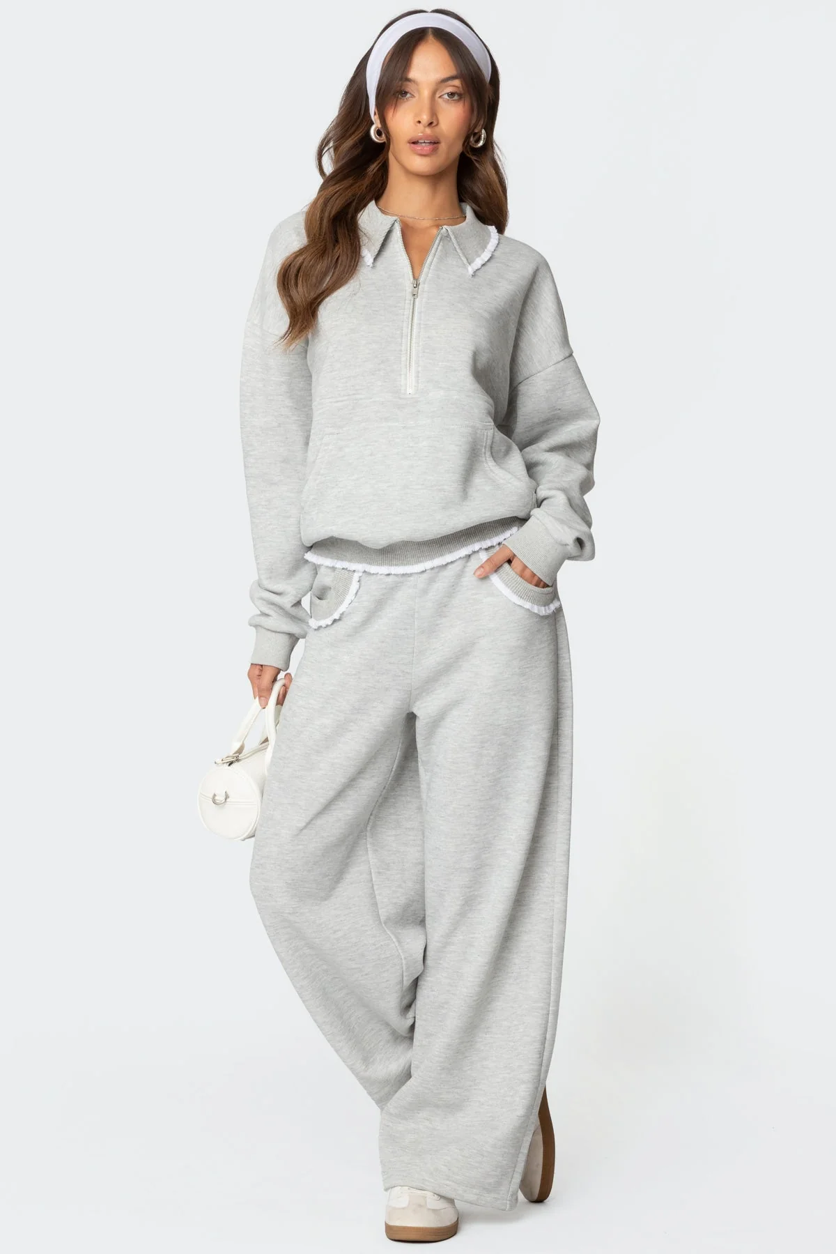 Ashtin Ruffle Trim Joggers