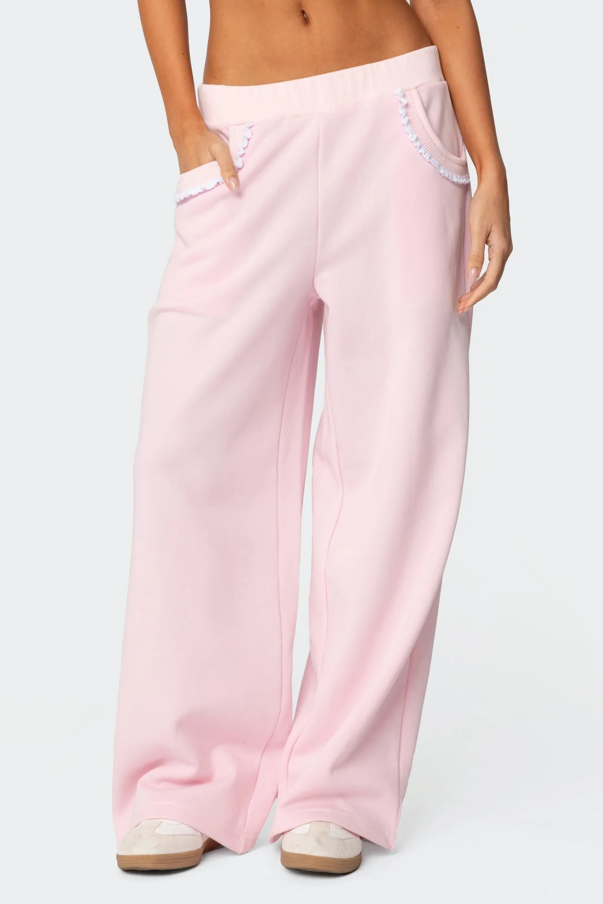 Ashtin Ruffle Trim Joggers - Image 2