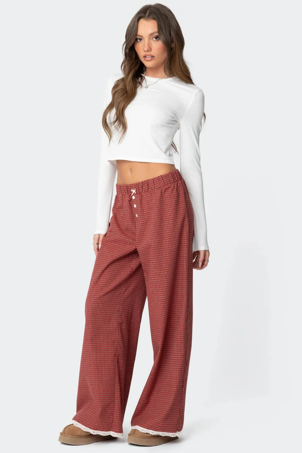 Dakota Plaid Trousers - Image 3