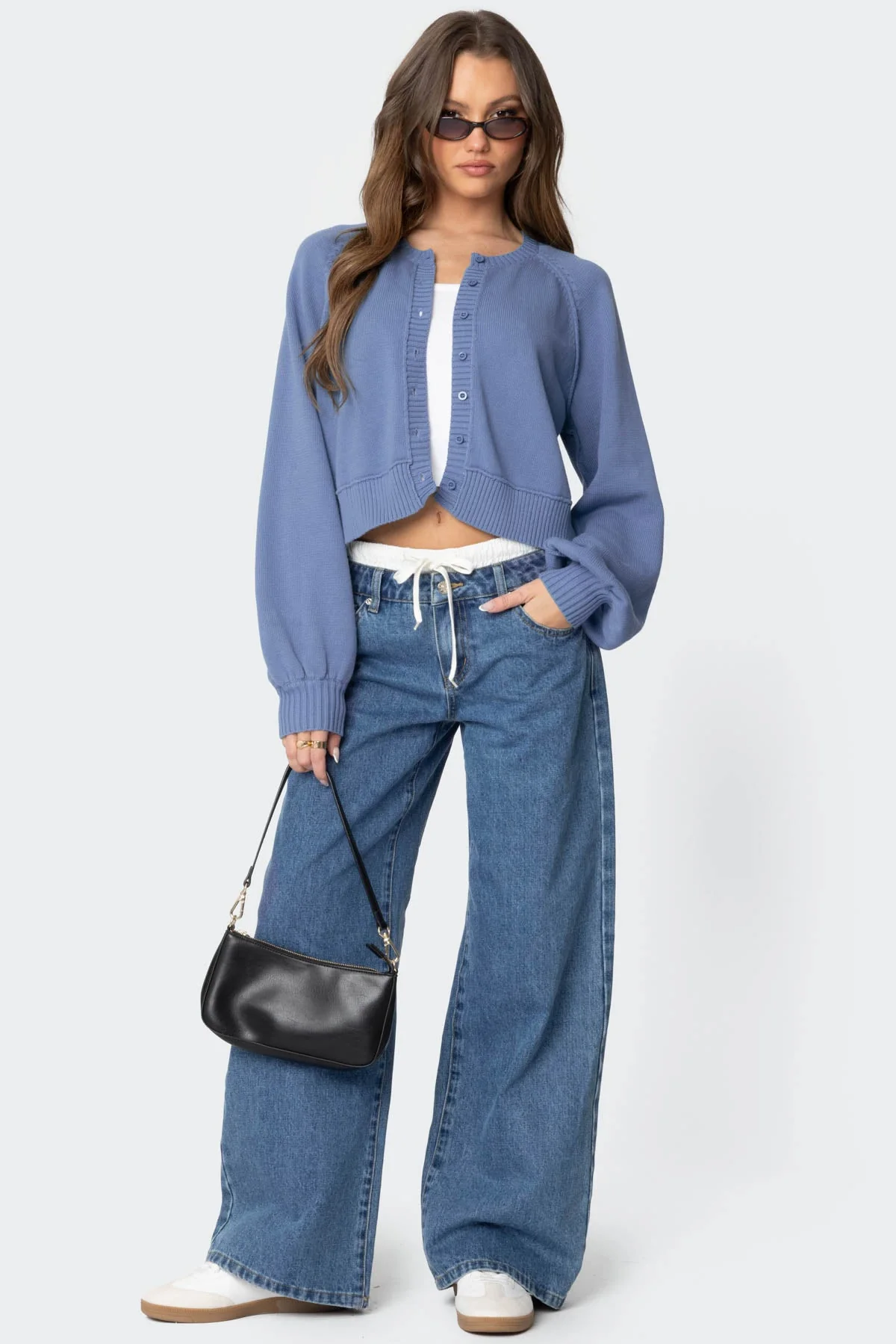 Sammi Puff Sleeve Knit Cardigan - Image 2
