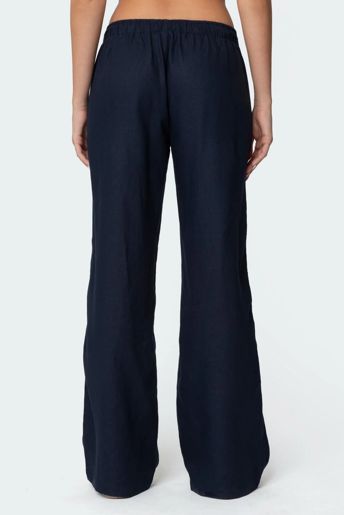 Yasmine Linen Look Trousers - Image 5