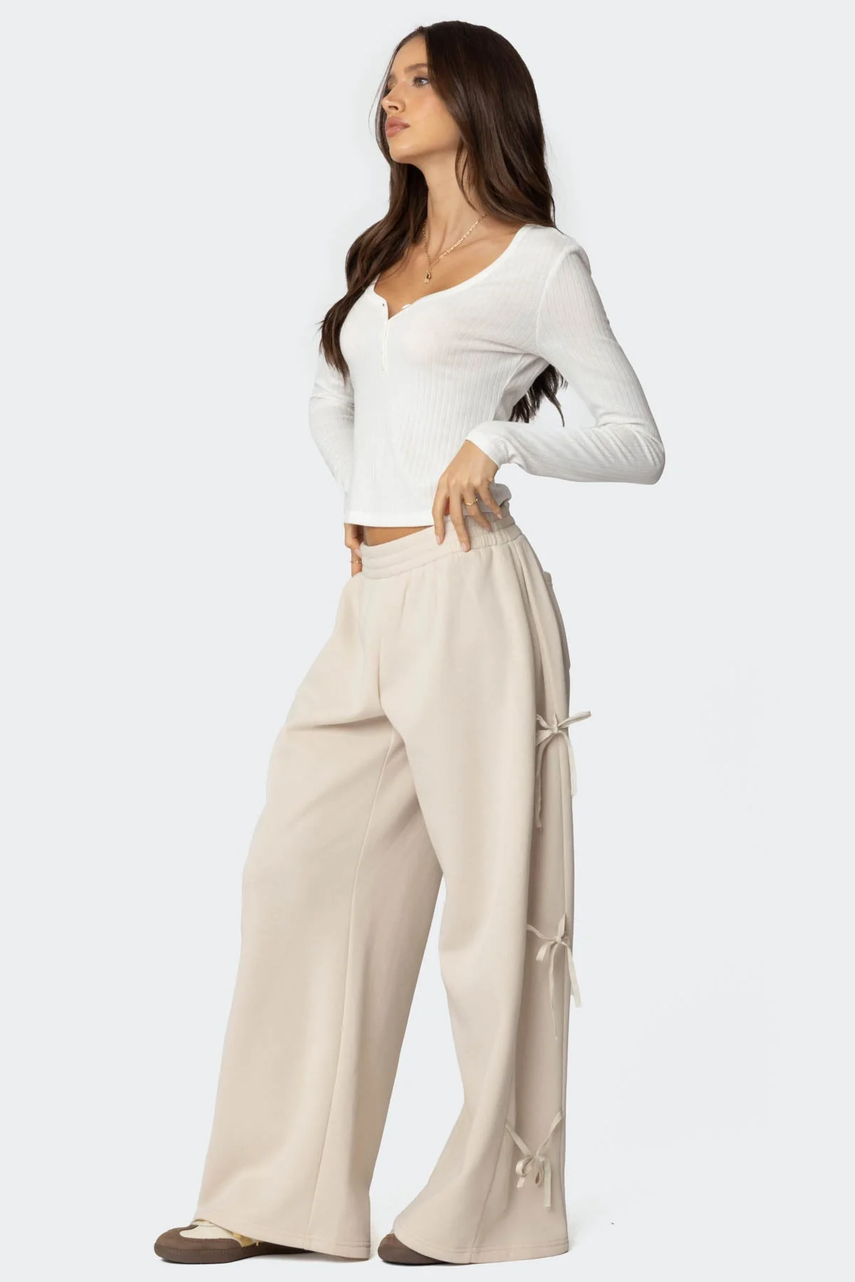 Claudette Baggy Ribbon Joggers - Image 4