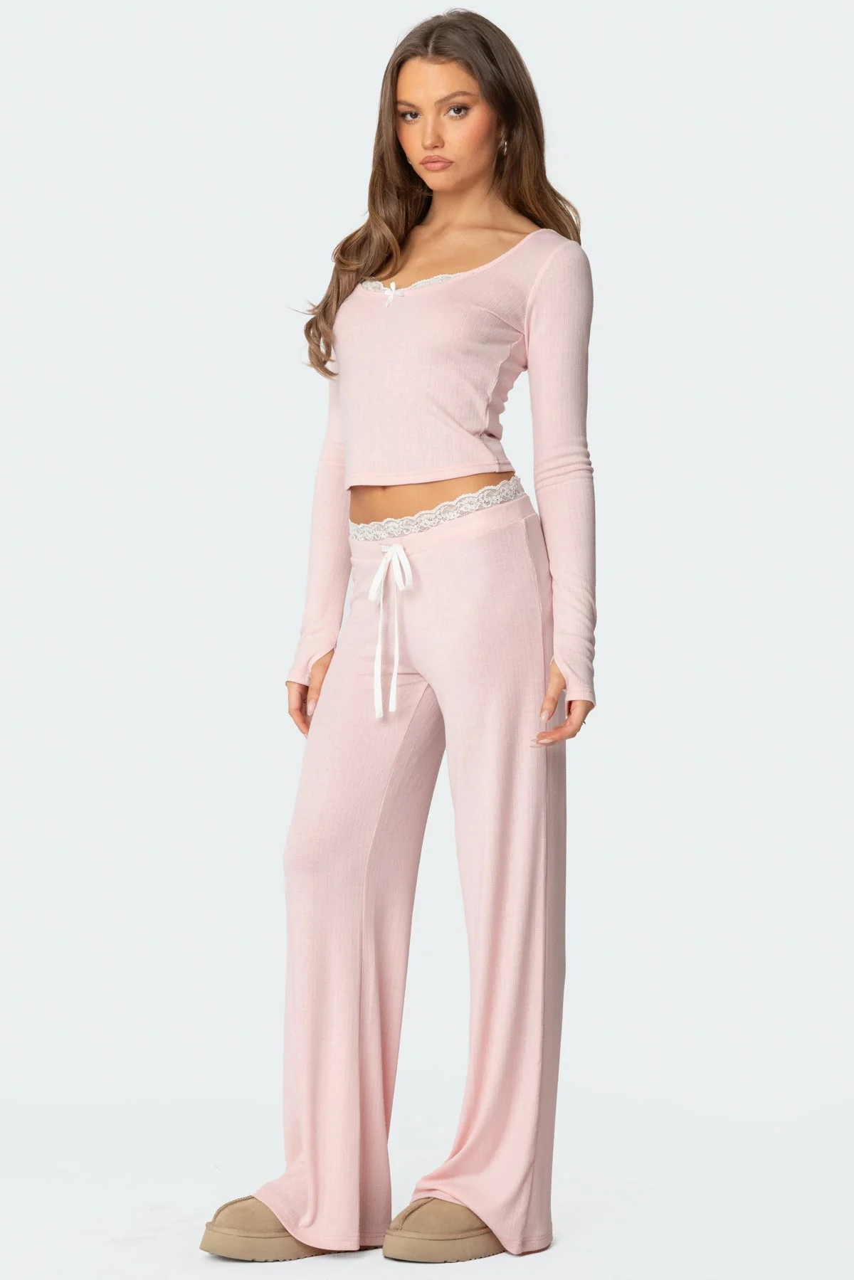 Peekaboo Lace Trousers - Image 2