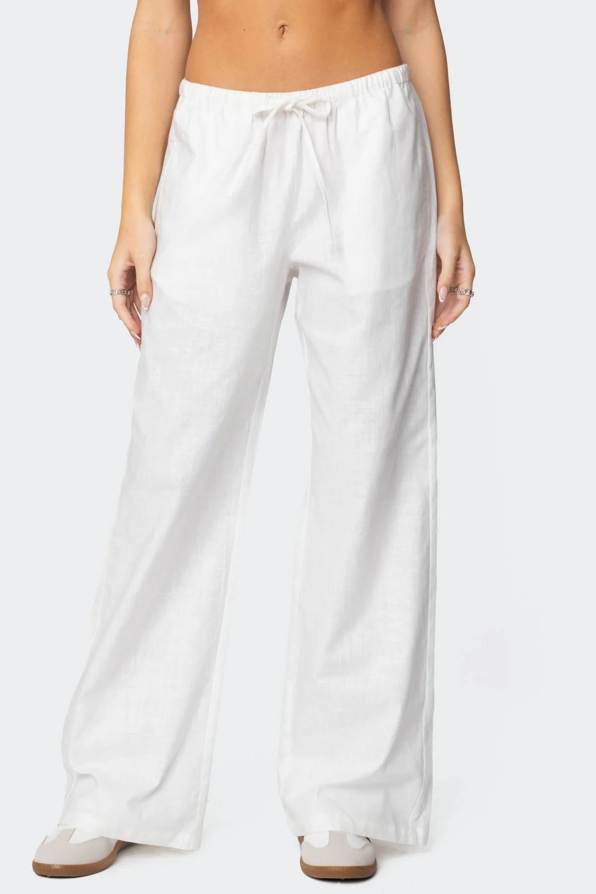 Alexa Linen Blend Trousers - Image 2