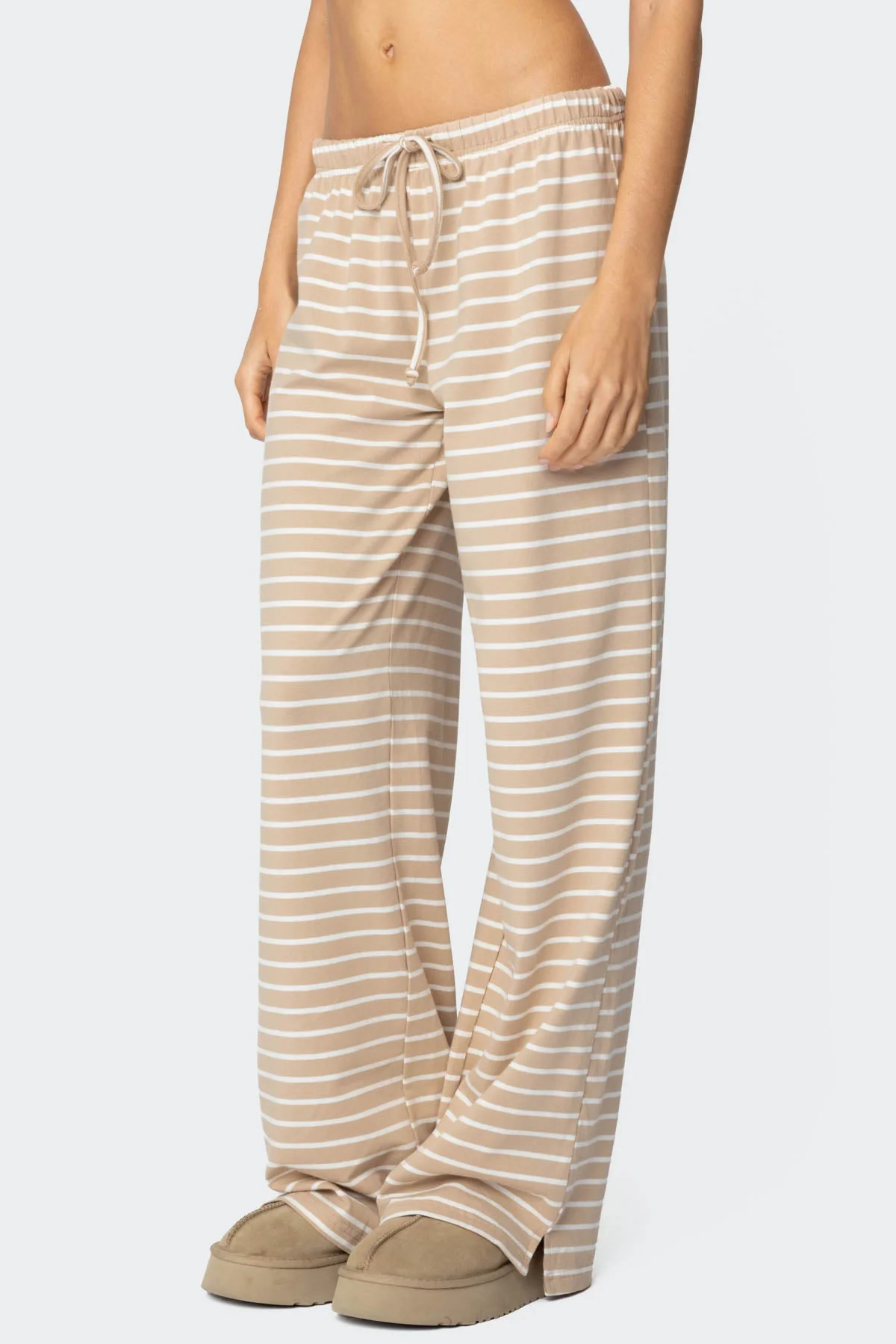 Jona Stripey Slit Trousers - Image 4