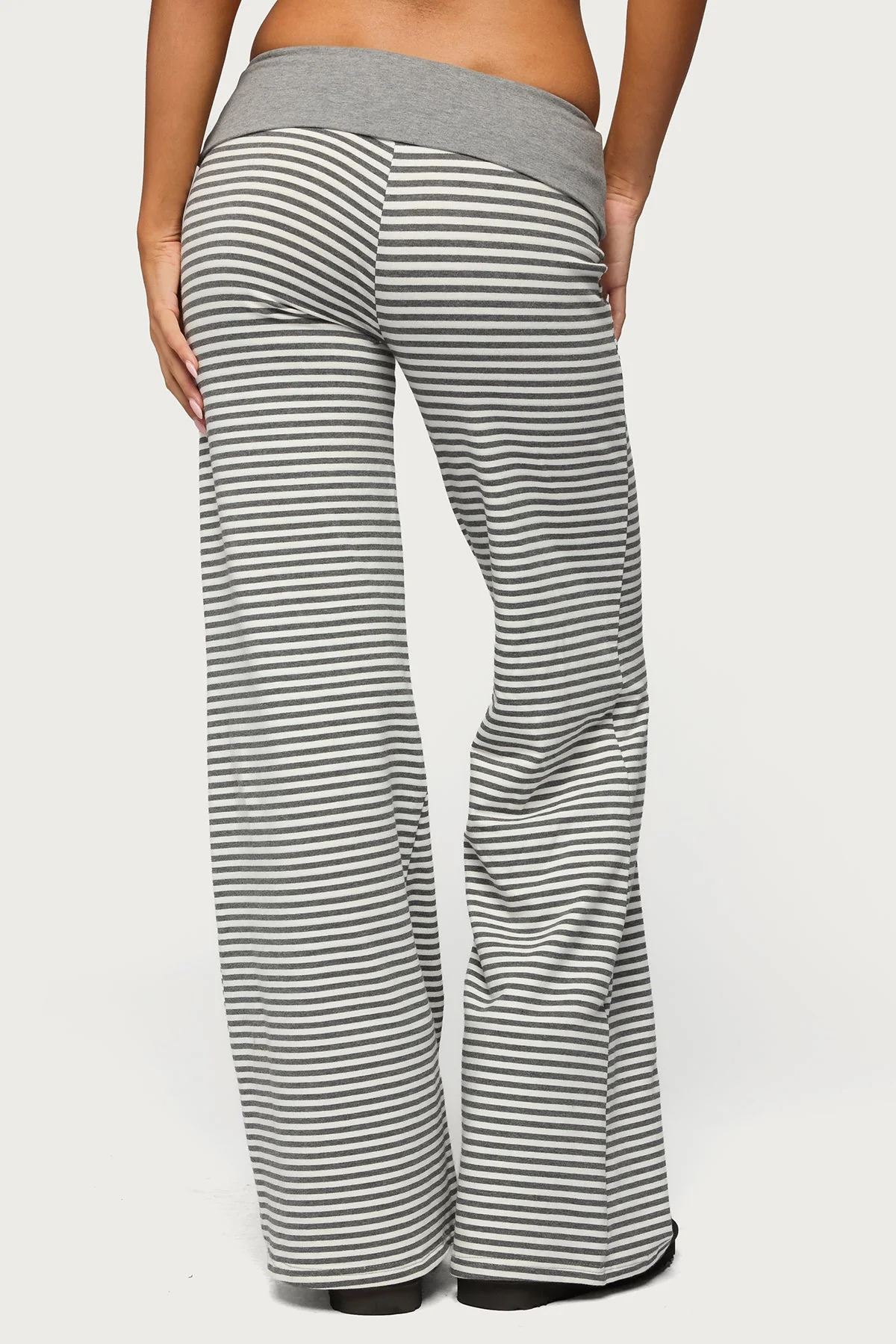 Meggy Striped Foldover Trousers - Image 4