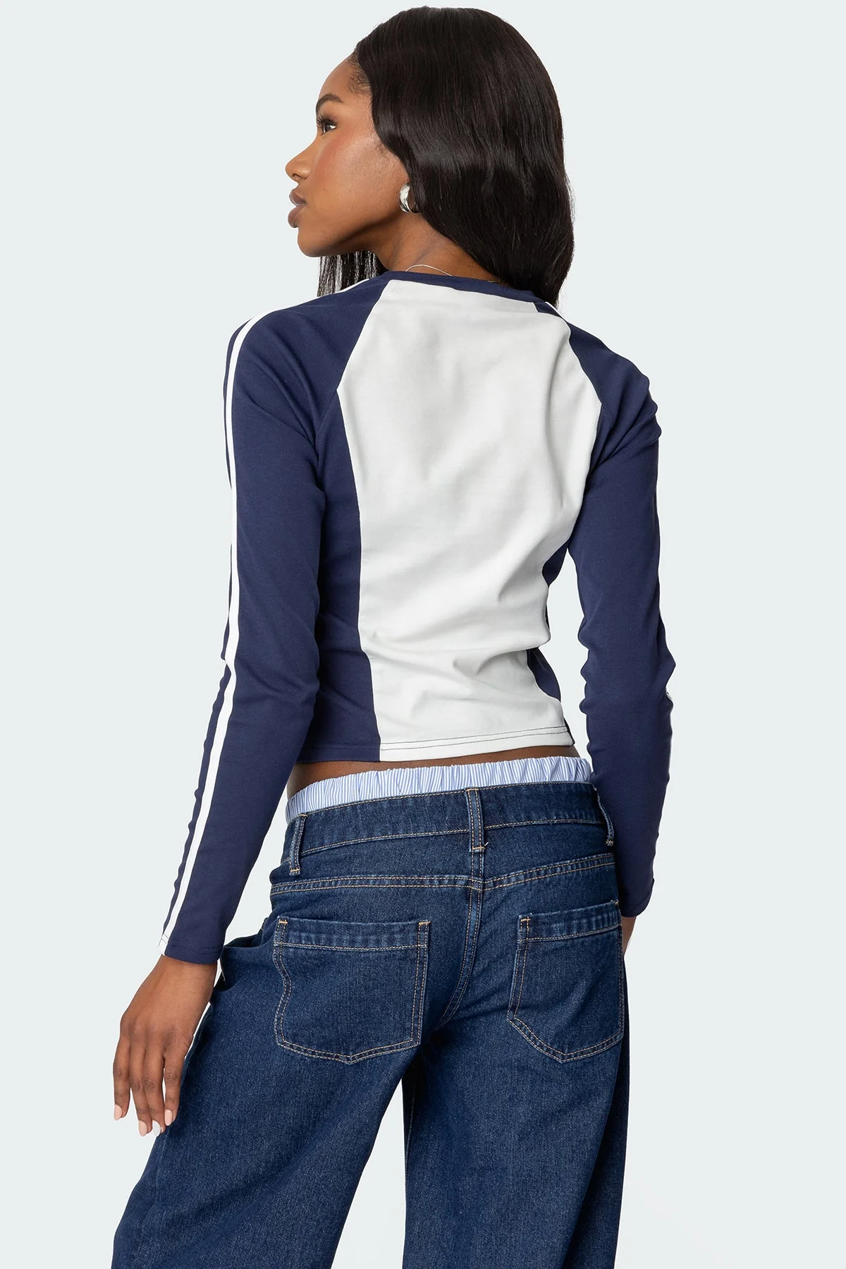 Brooklyn Raglan Long Sleeve T Shirt - Image 5
