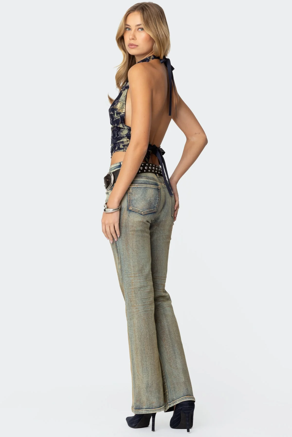 Paz Printed Mesh Top - Image 2