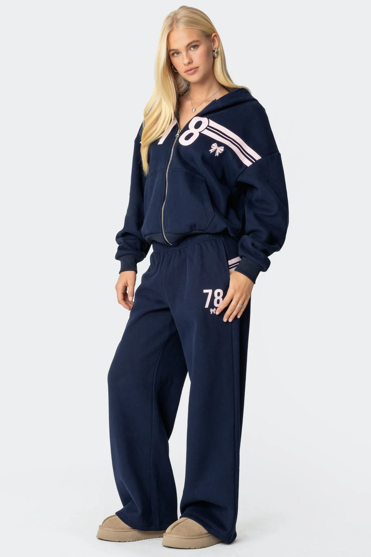 78 Bow Zip Up Hoodie - Image 4