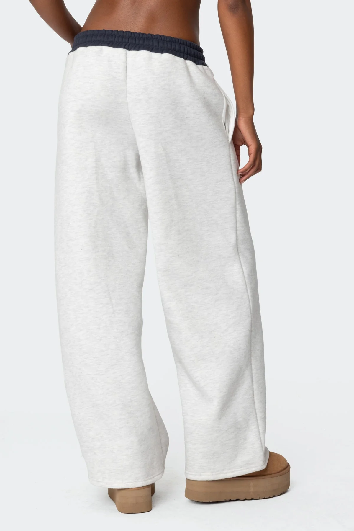 Edikted Contrast Embroidered Joggers - Image 5