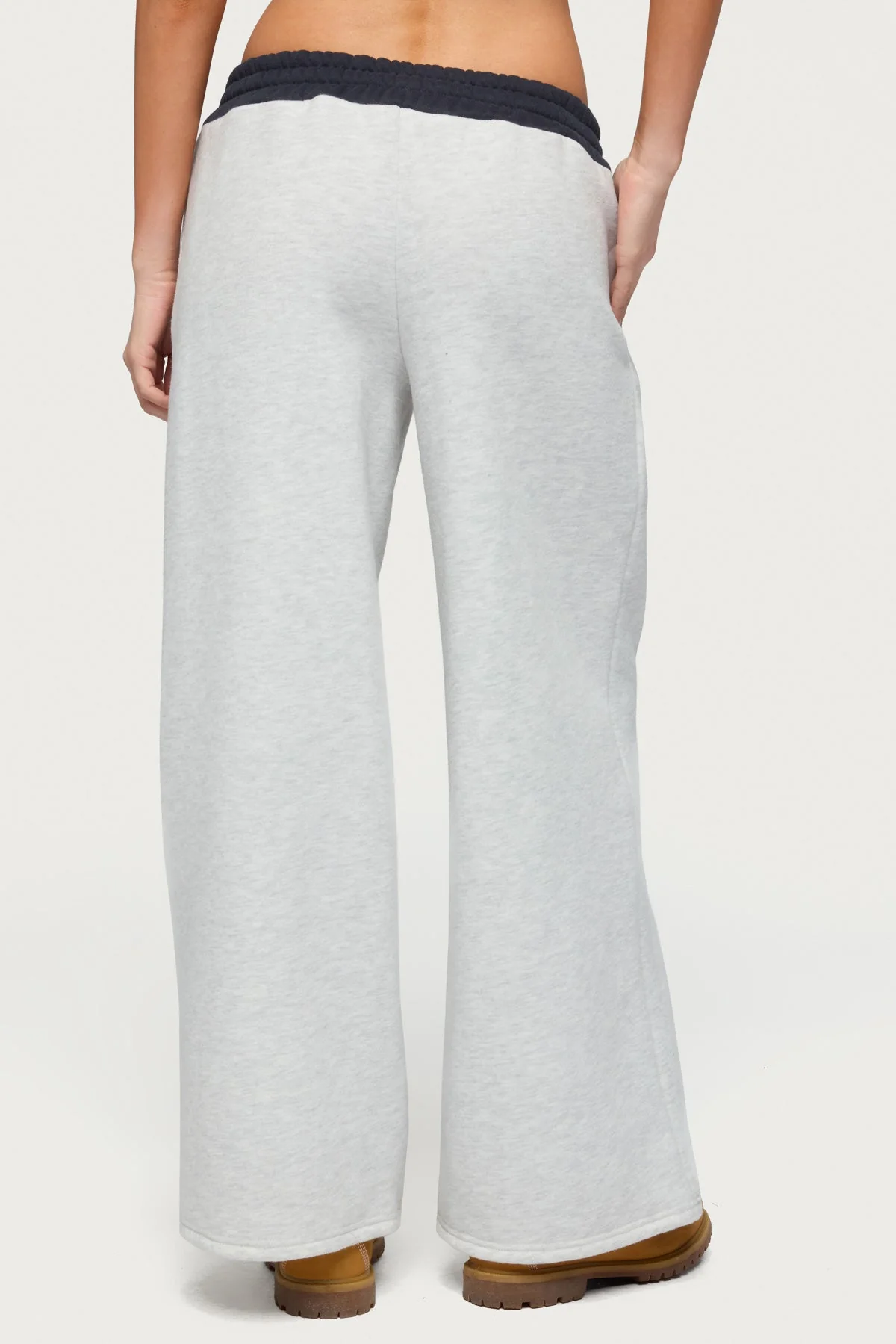 Petite Edikted Contrast Embroidered Joggers - Image 4