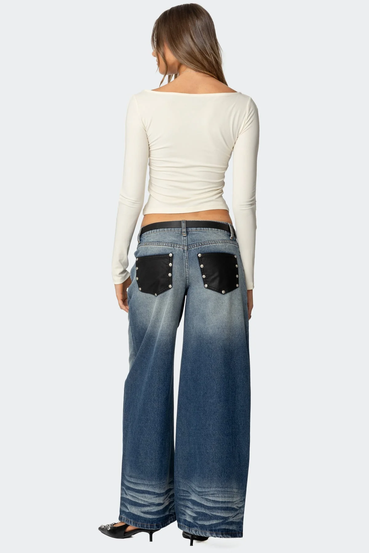 Nikola Ribbed Boat Neck Top - Image 3
