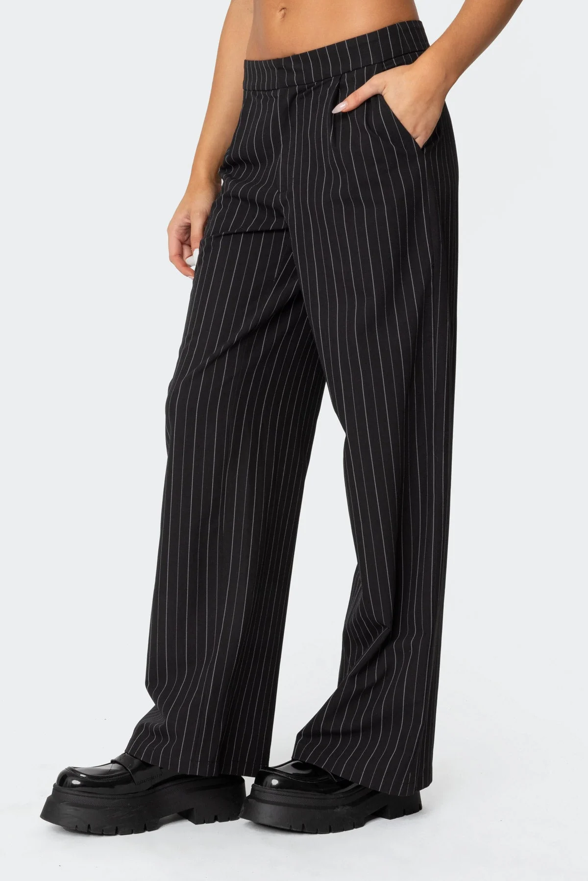 Aliza Pinstripe Trousers - Image 4