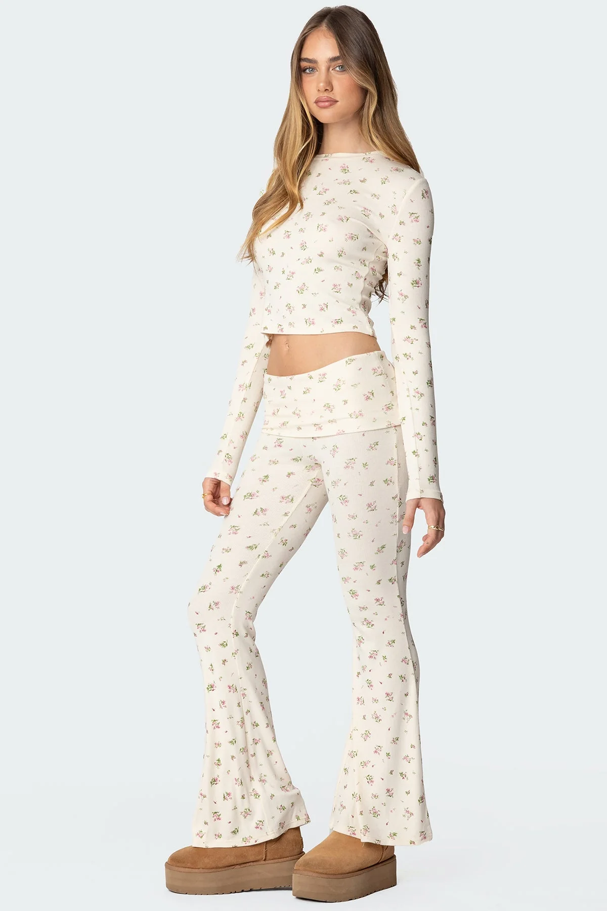 Bloom Baby Fold Over Flared Leggings - Image 4