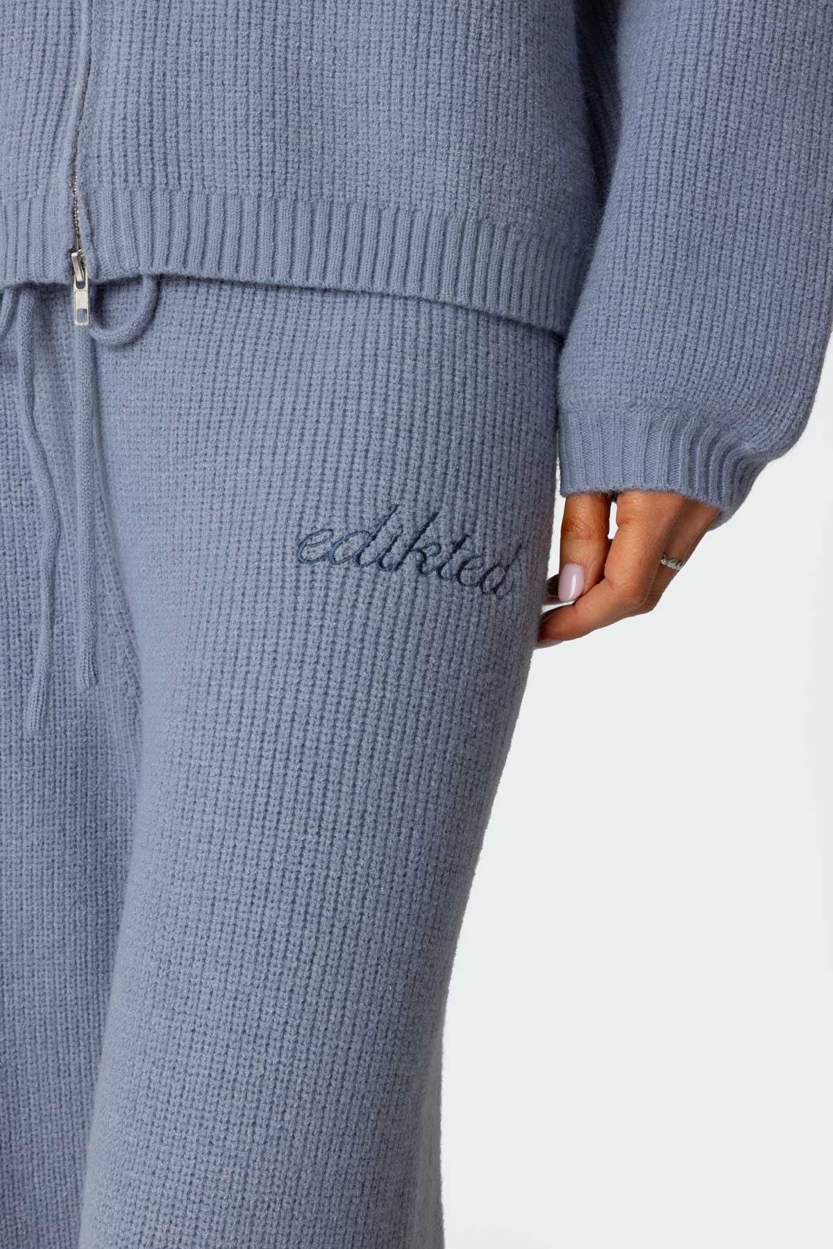 Kris Ribbed Knit Joggers - Image 2