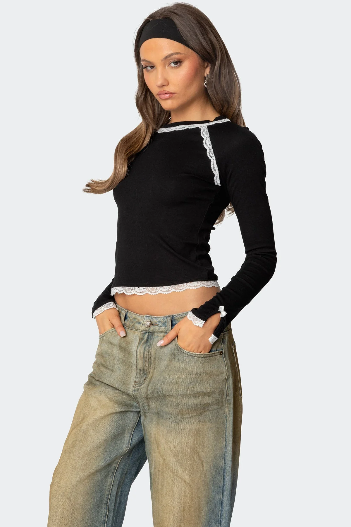 Edith Lacey Ribbed Top - Image 3