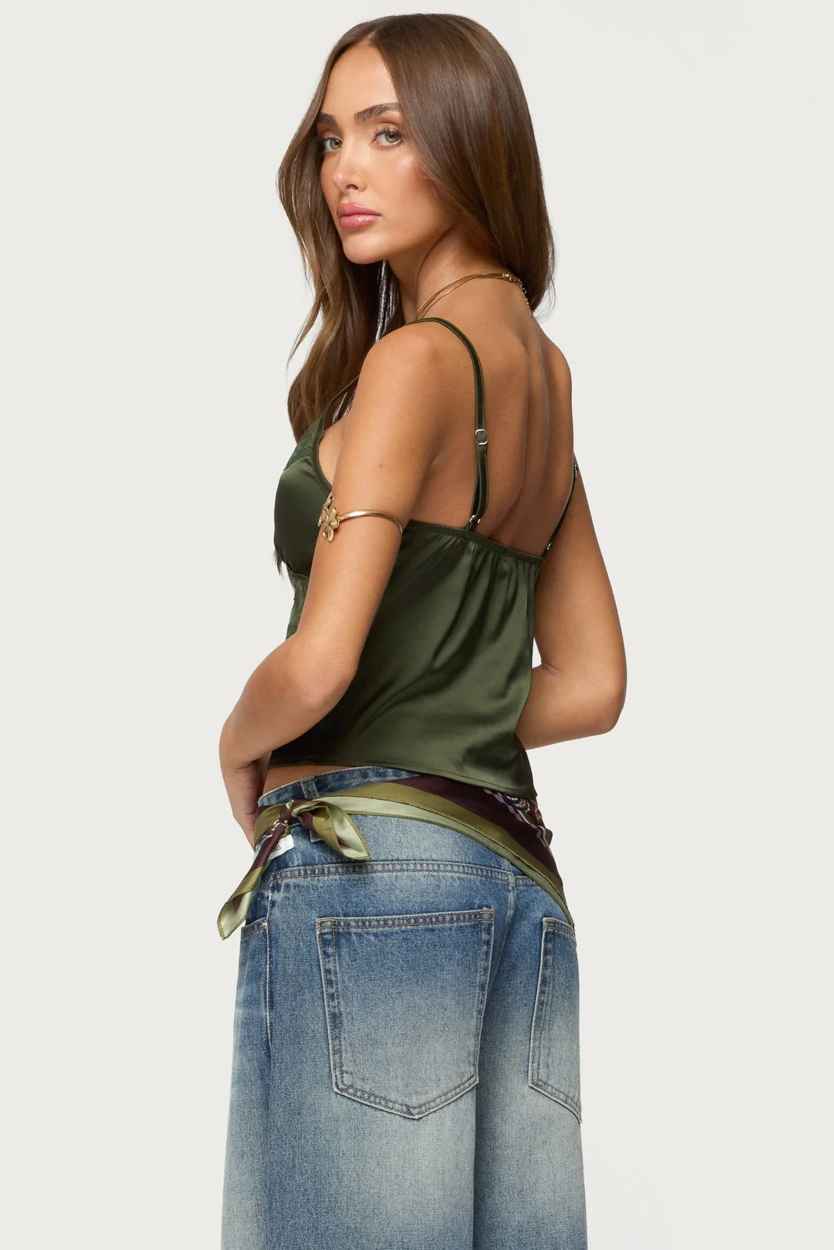 Tamar Satin Effect Tank Top - Image 4