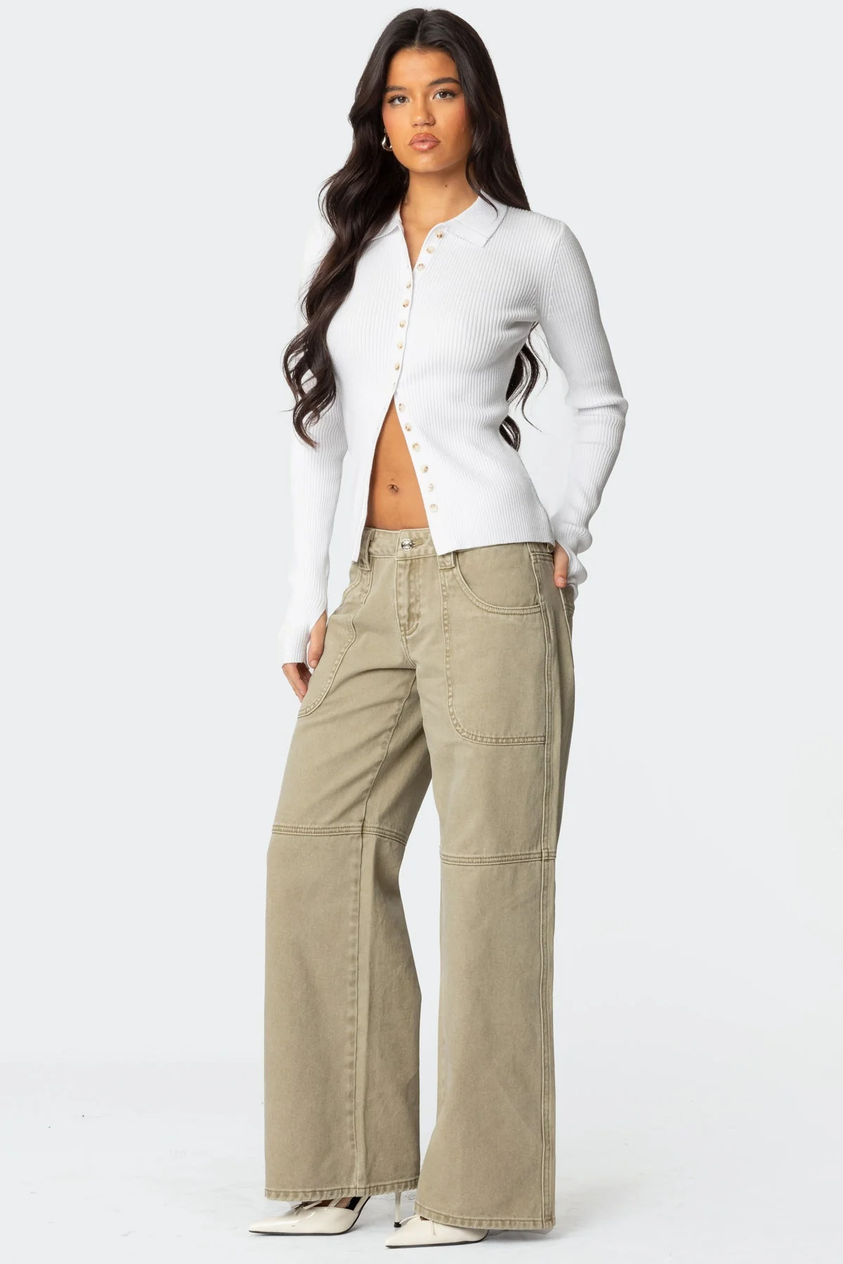 Mirielle Ribbed Knit Cardigan - Image 4
