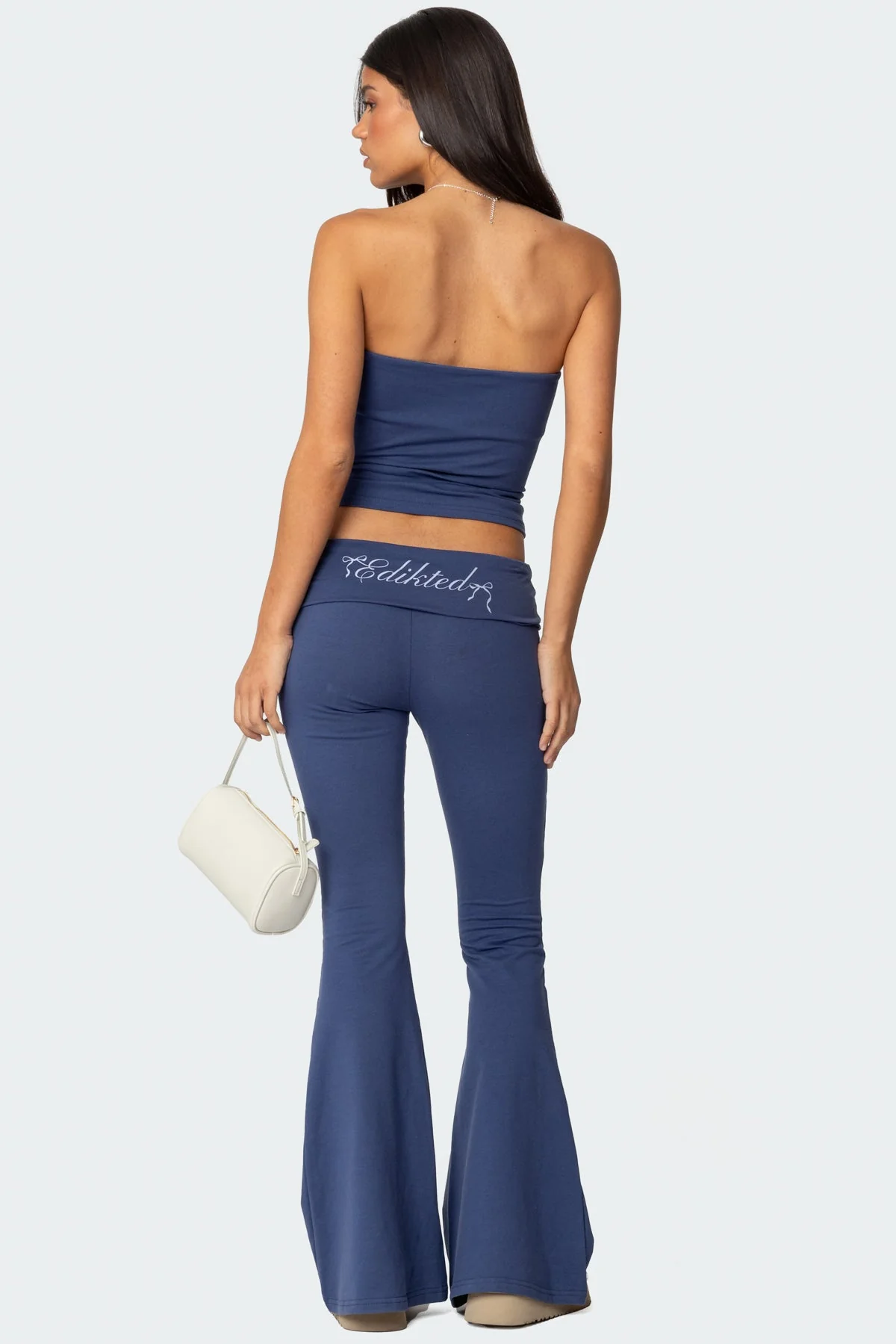 Aiyana Fold Over Flared Leggings - Image 5