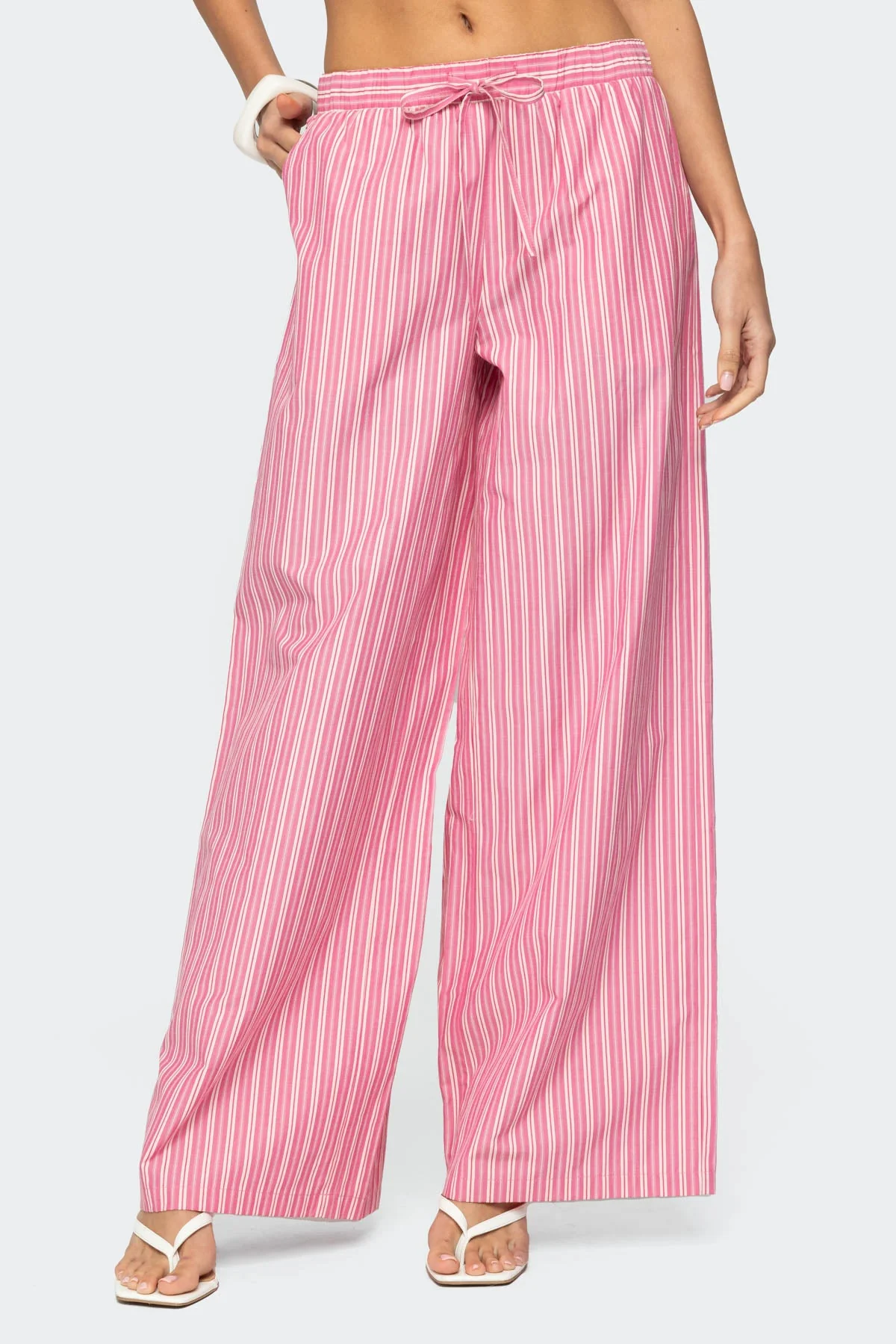 Maggy Striped Wide Leg Trousers - Image 2