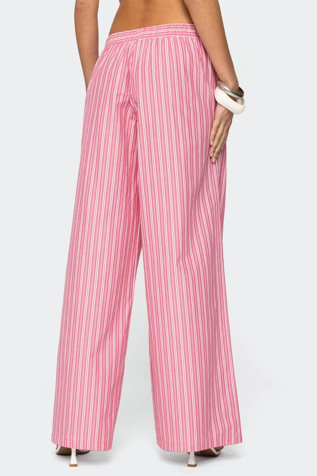 Maggy Striped Wide Leg Trousers - Image 4