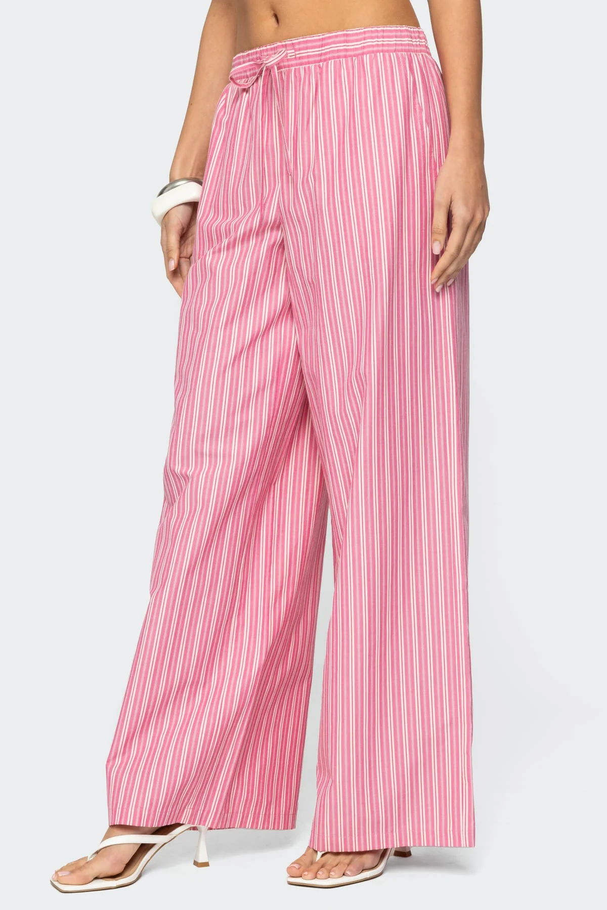 Maggy Striped Wide Leg Trousers - Image 5