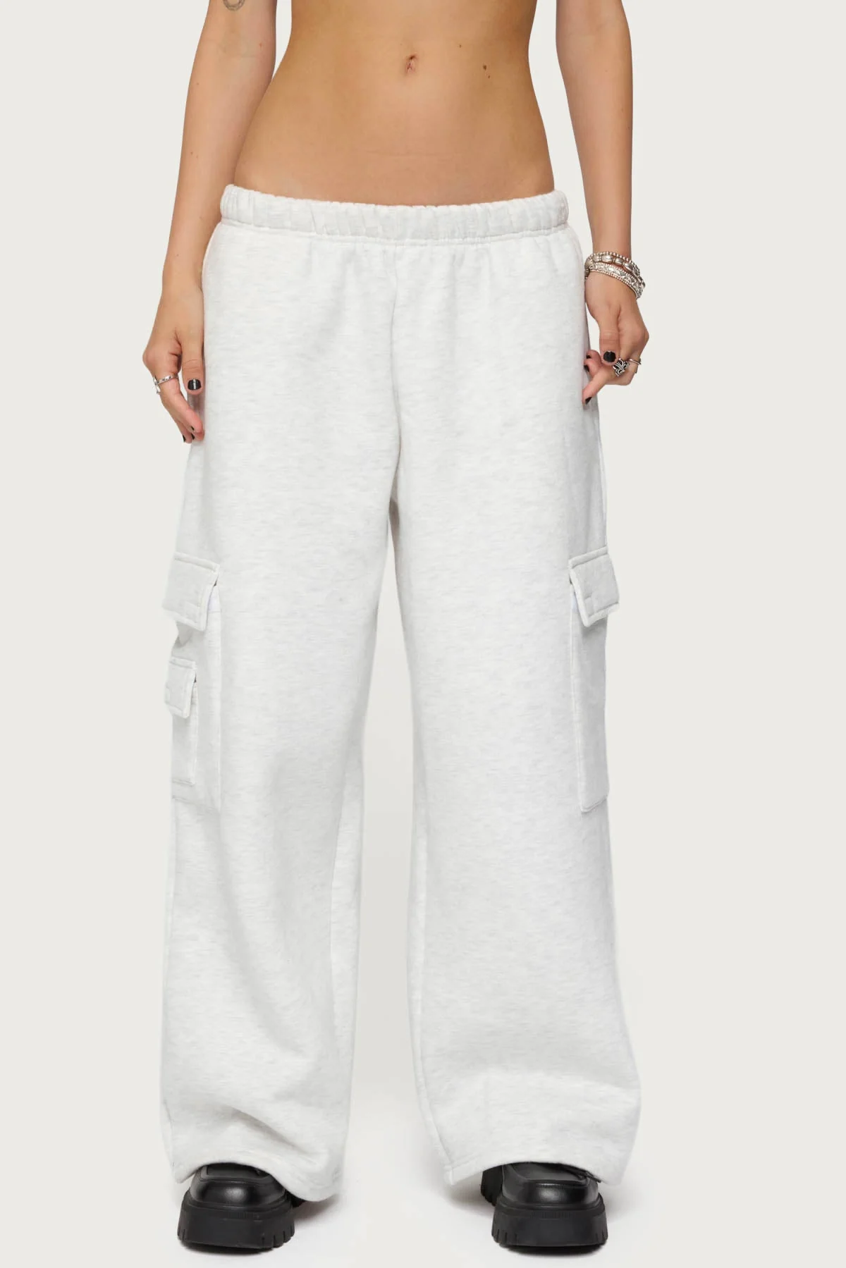 Petite Wide Leg Cargo Joggers - Image 2