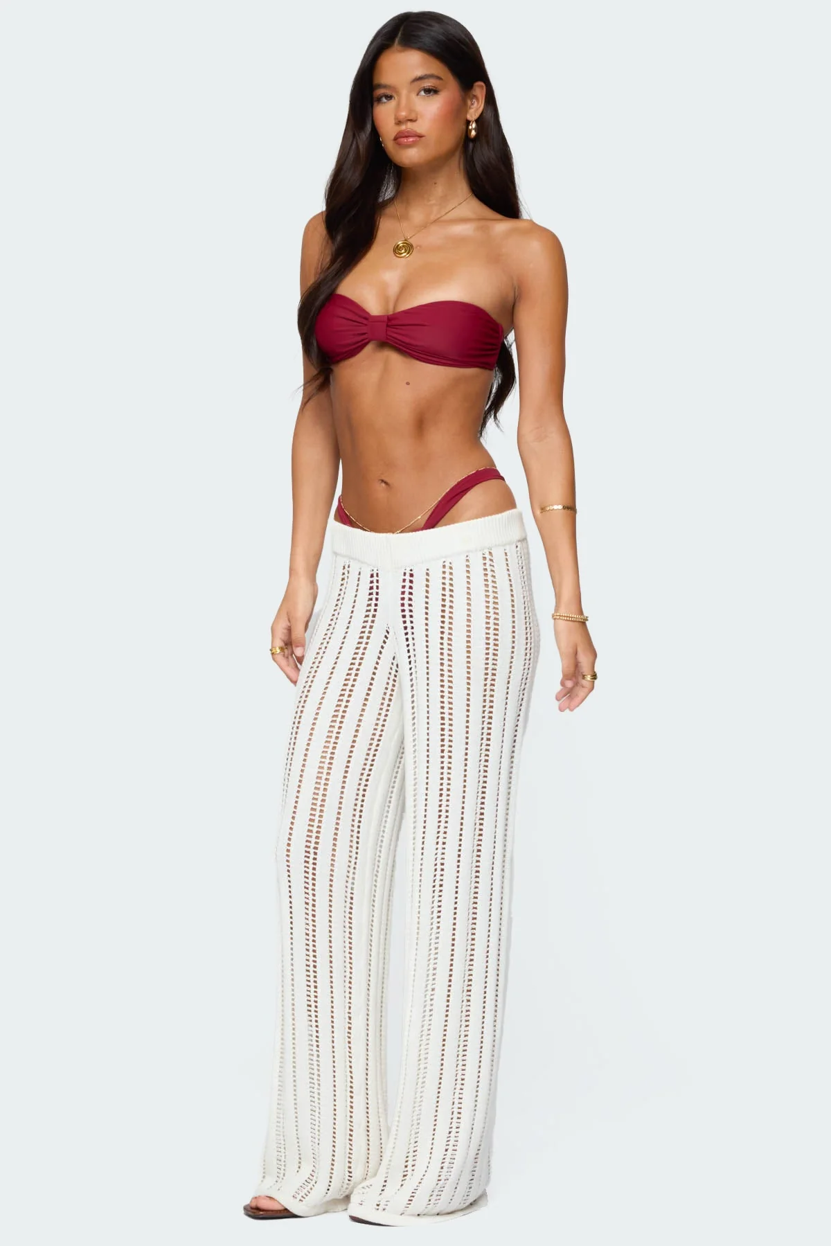 Echo Ladder Knit Trousers - Image 3